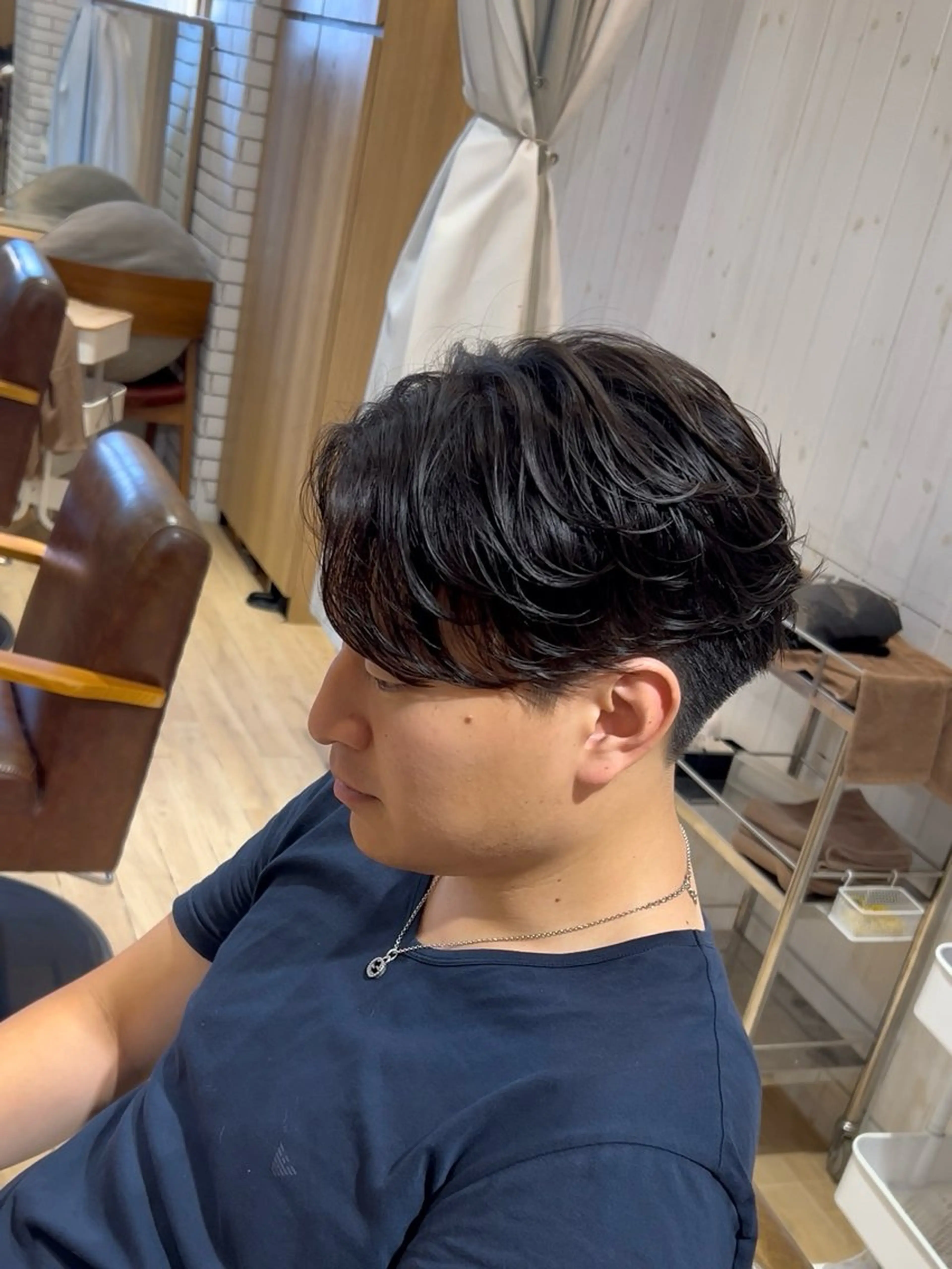 パーマ メンズ フェザーパーマ メンズパーマ カット パーマ メンズ/パーマ/ 目黒/オノザトのヘアスタイル