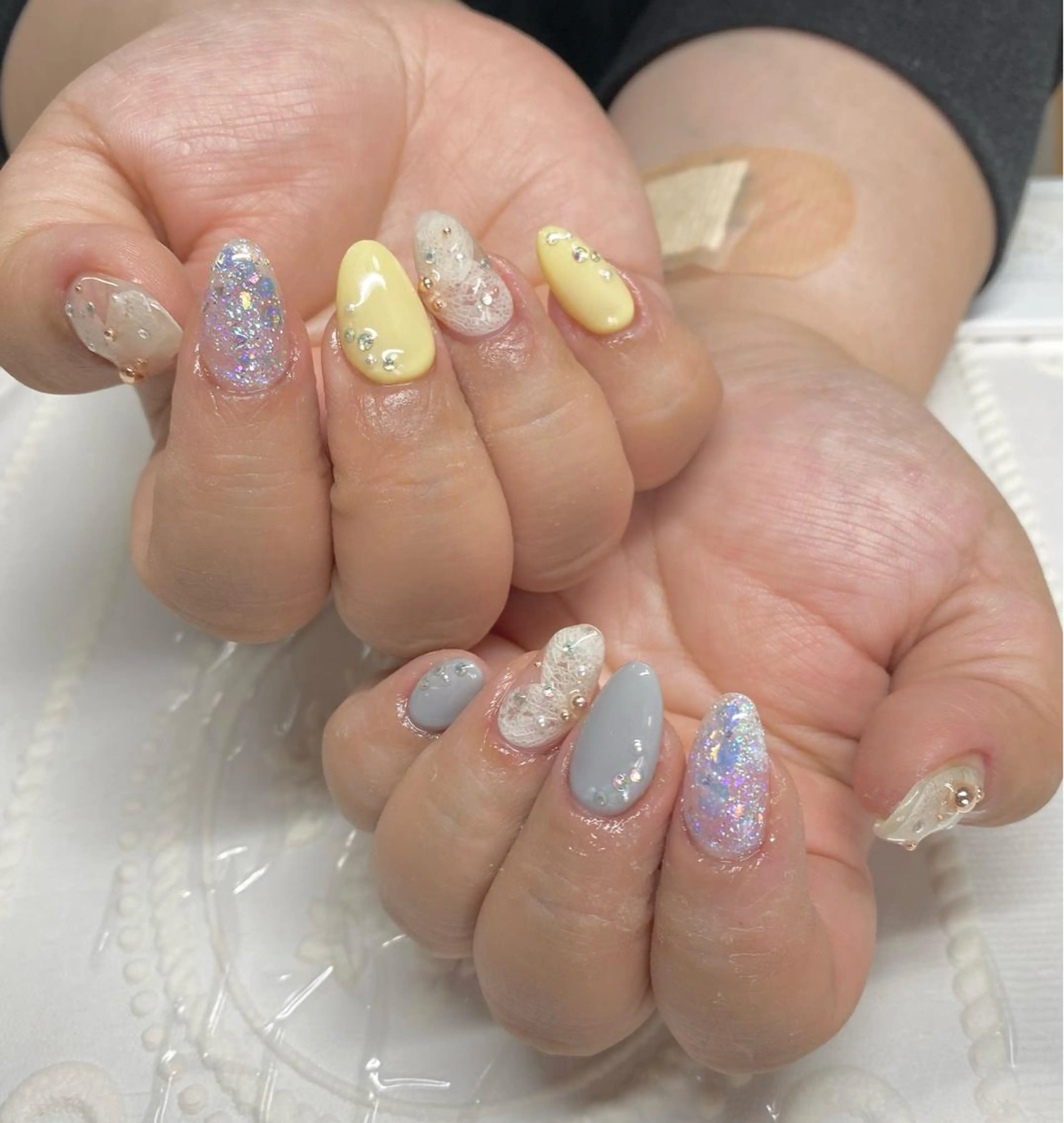 ミディアム ネイル ハンドネイル lune nail_2017のその他イメージ