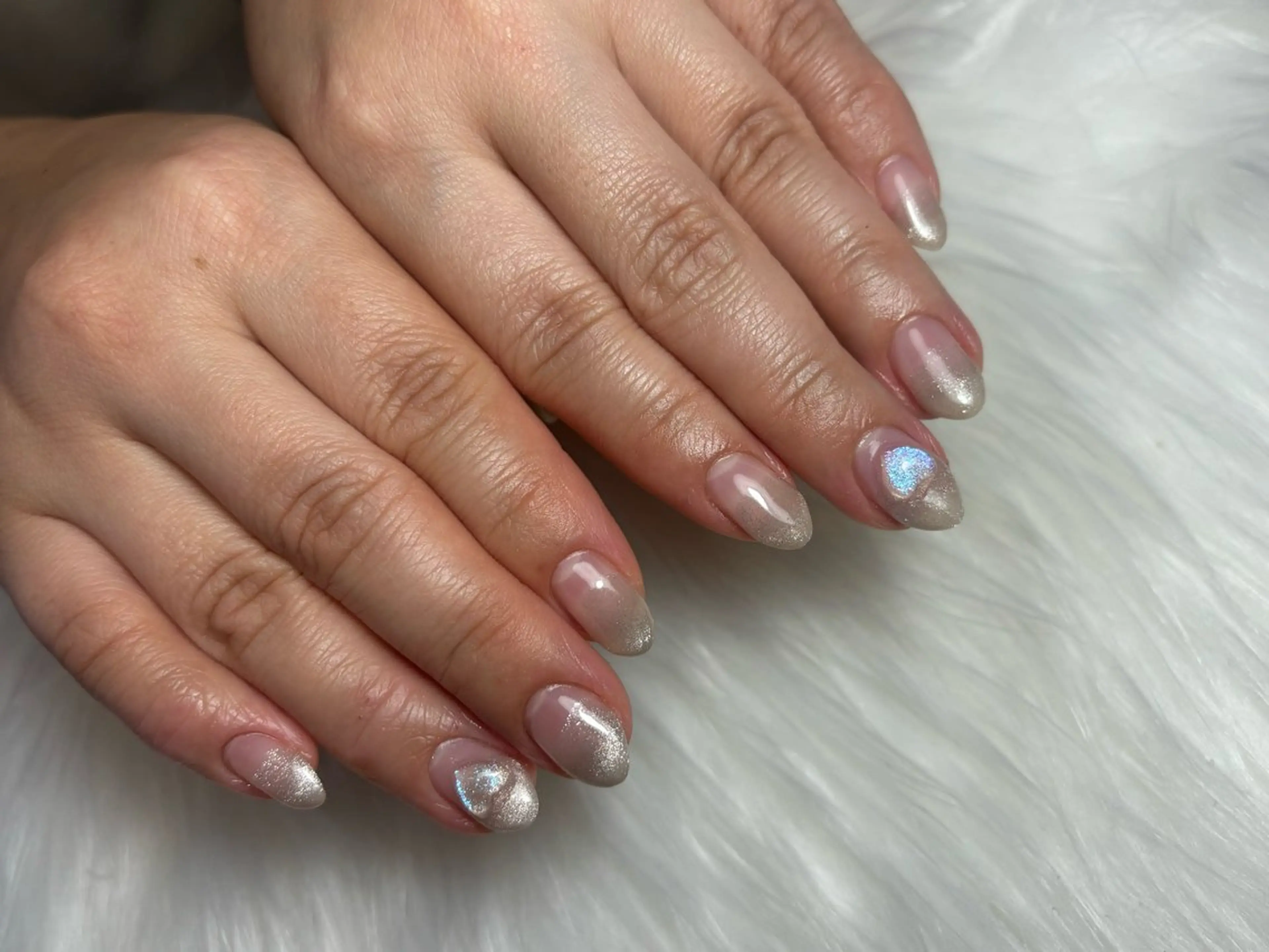 ネイル グラデーション マグネットネイル ハンドネイル MIKA ♡のネイルデザイン