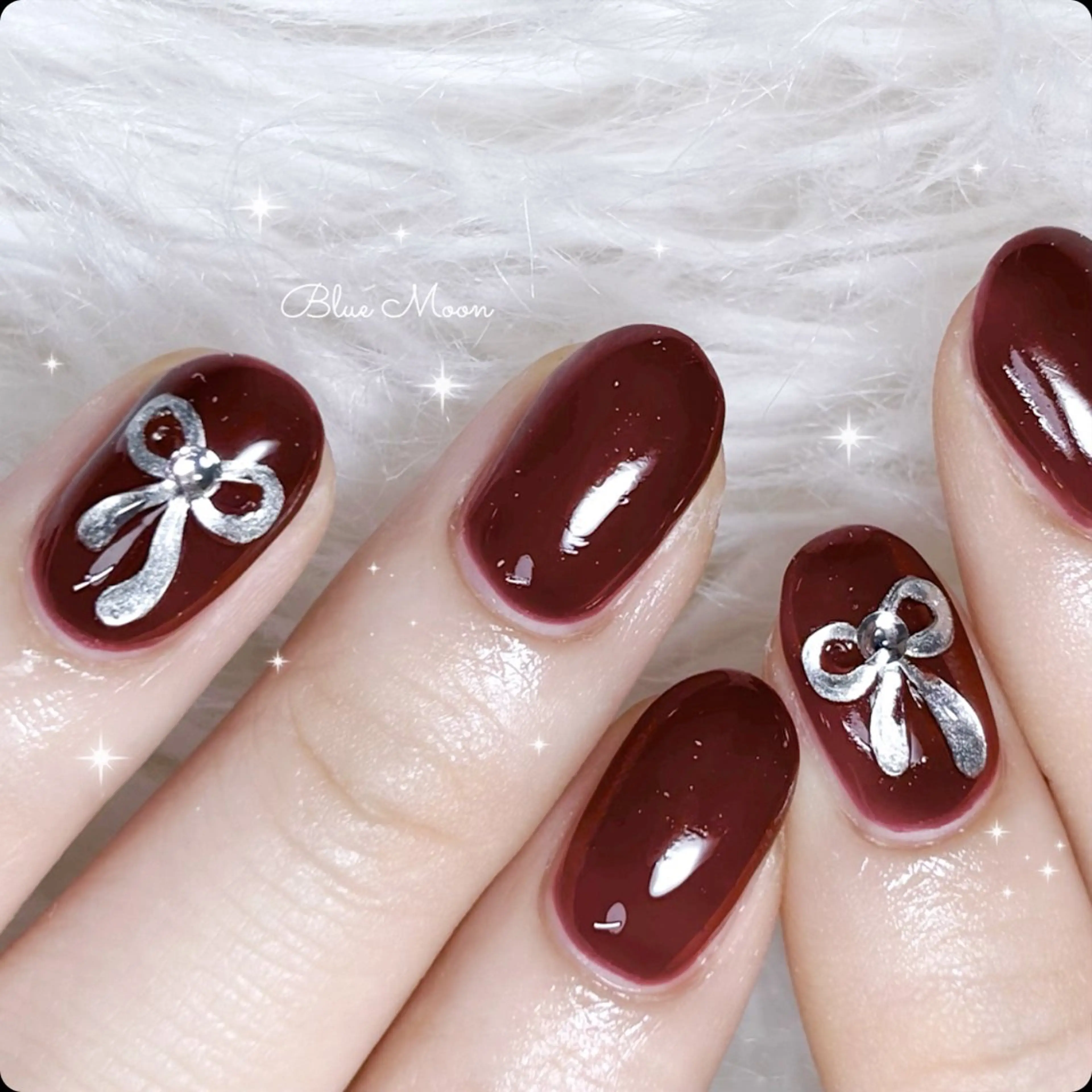 ネイル アートネイル クリアネイル ぷっくりネイル ハンドネイル フットネイル nail salon Blue Moonのネイルデザイン