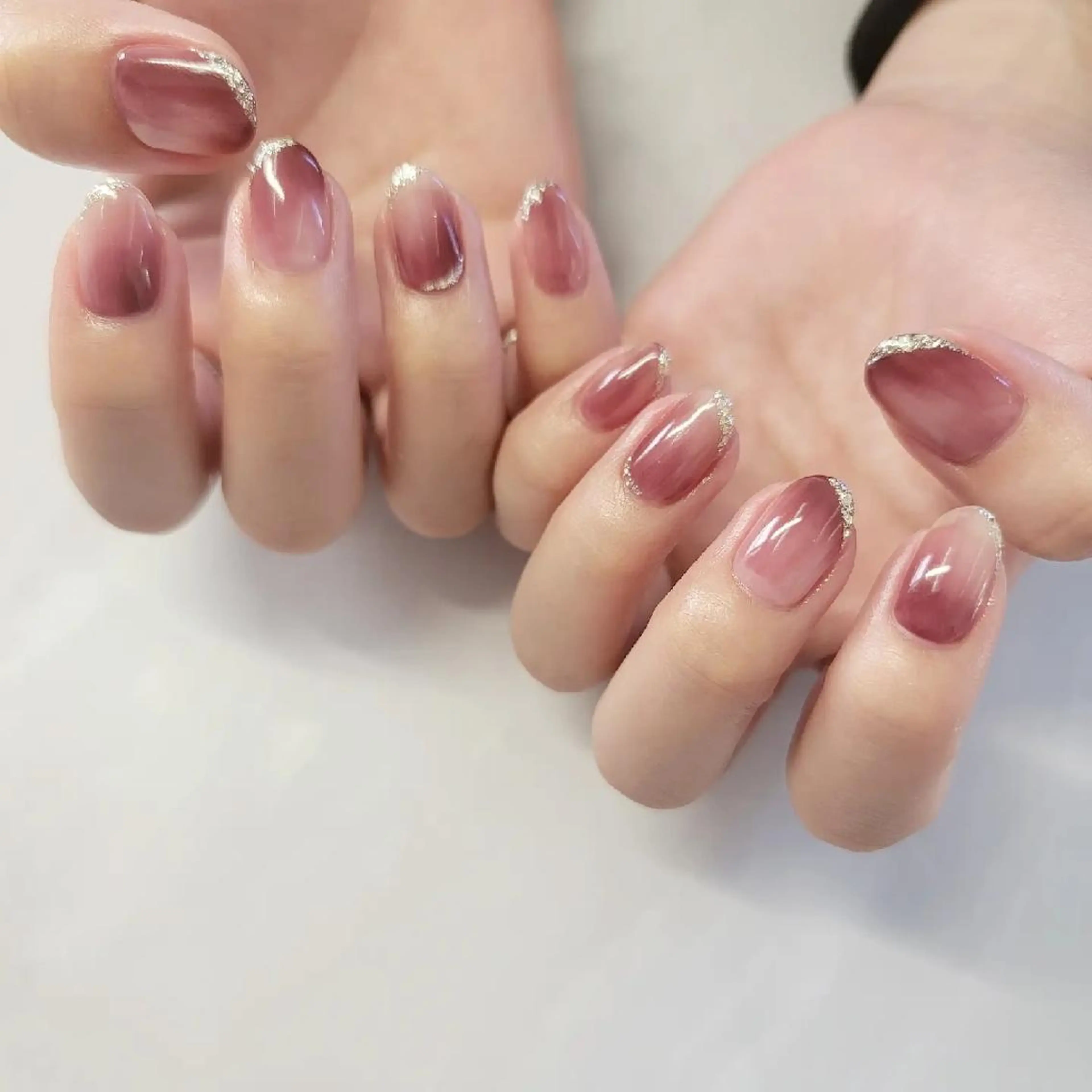 ネイル ニュアンスネイル ハンドネイル みよし市 nail salon*pomnal.co所属・Shimada Harukaのネイルデザイン
