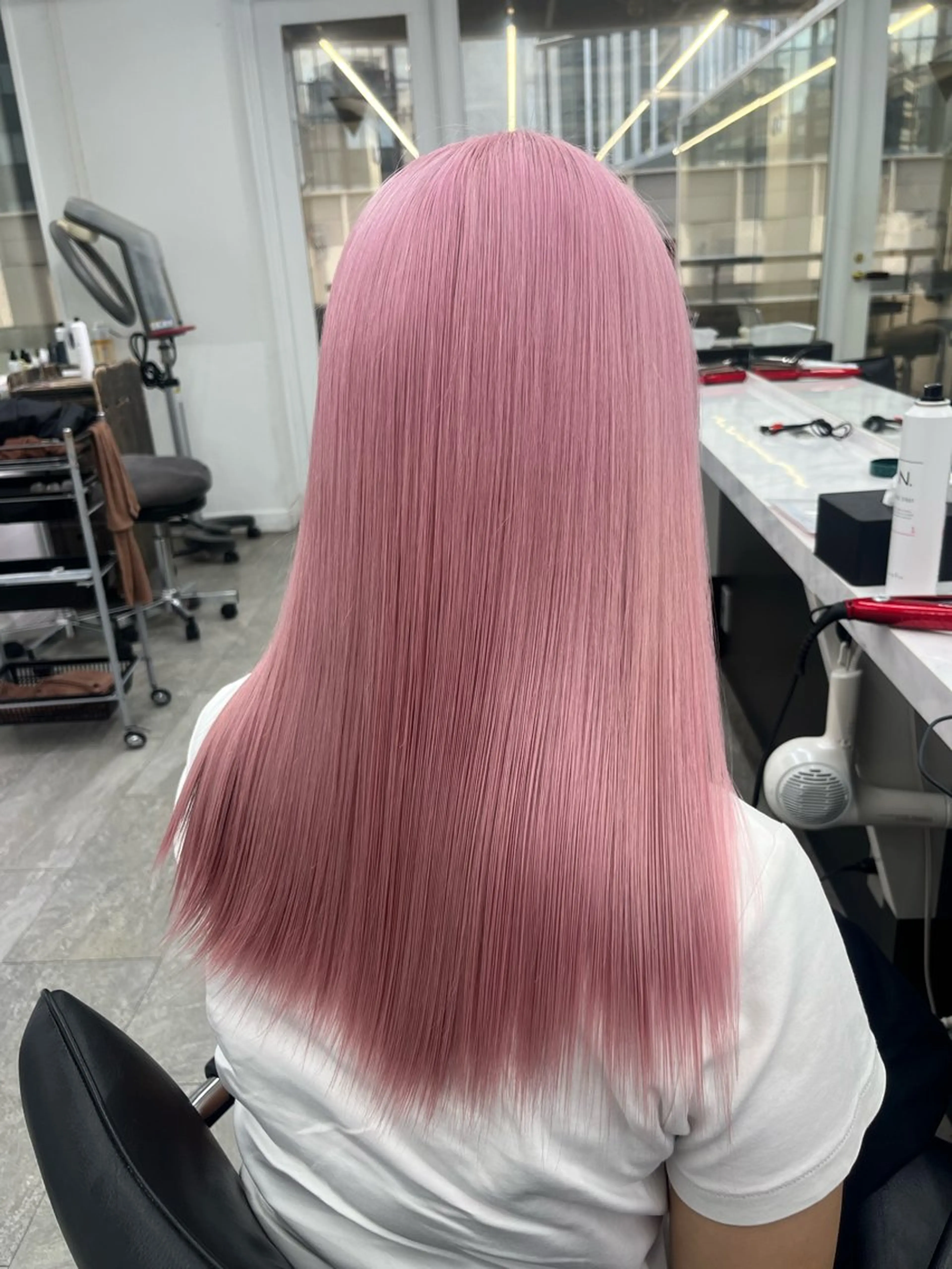 セミロング カラー カット ヘアカラー 渋谷🎨ハイトーン/ 韓国/エクステ/レンのヘアスタイル