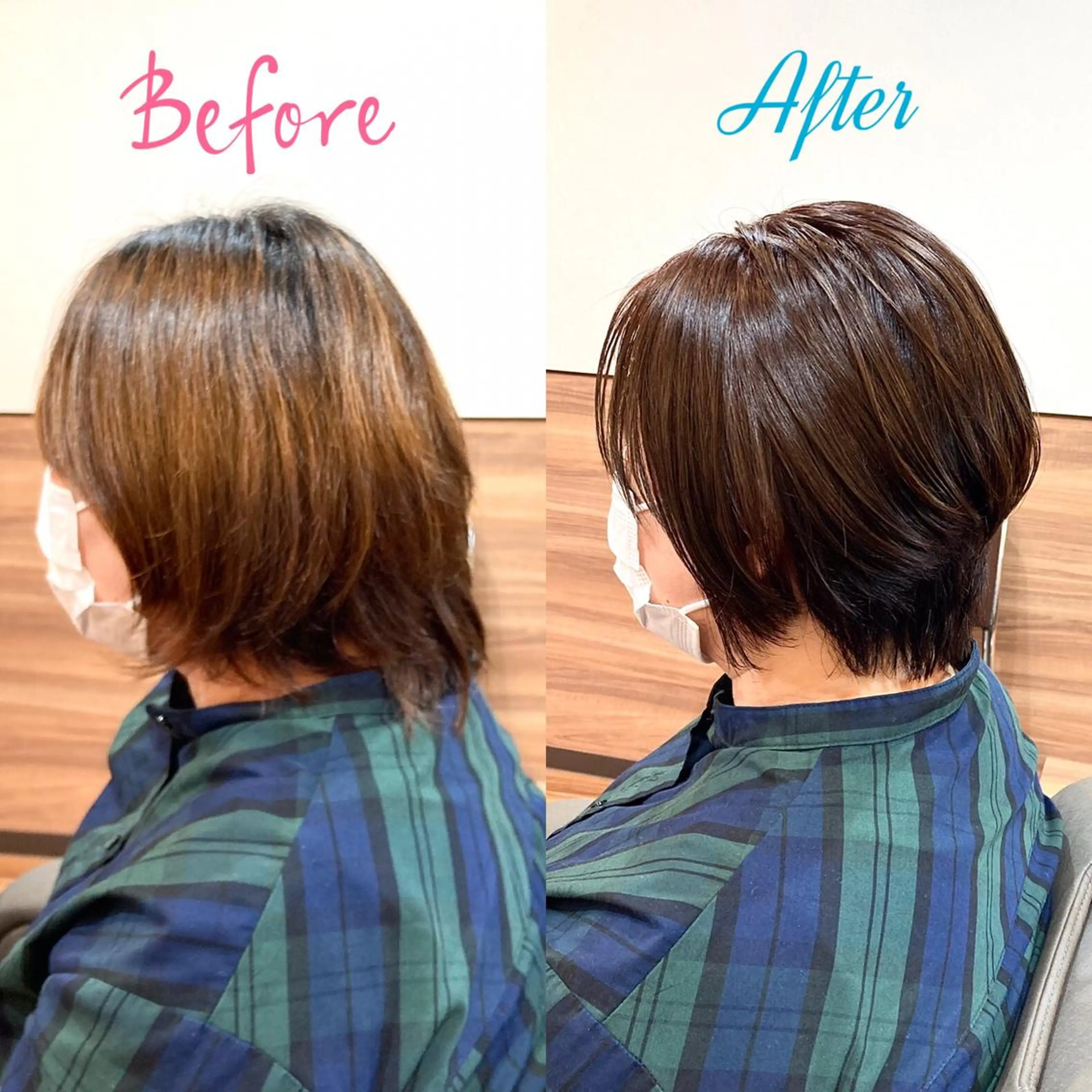 ショート カラー 顔周りカット Annon プライベートサロンのヘアスタイル