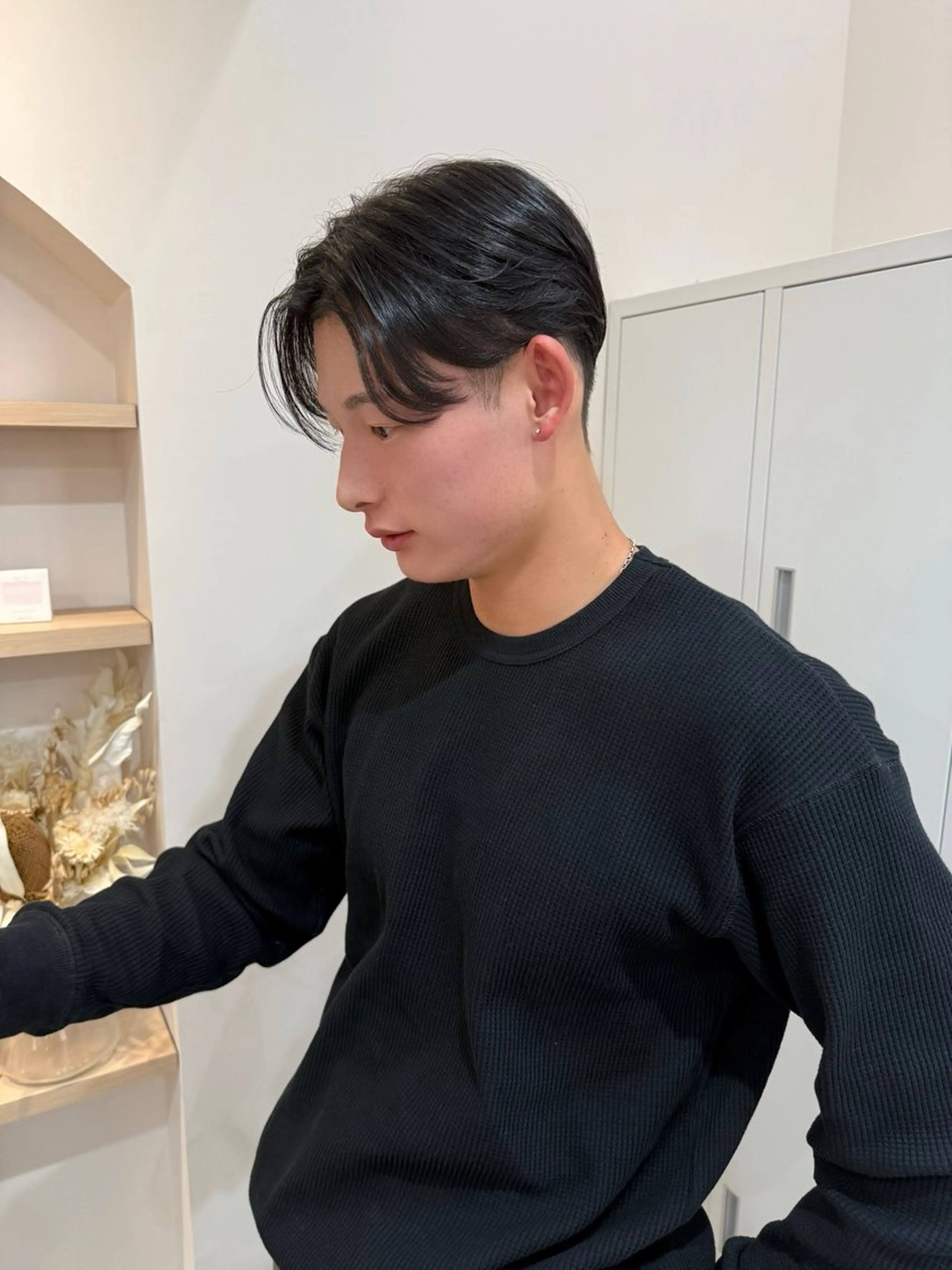 メンズ センターパート カット 🐈ブリーチ/ショー ト/ボブmiyu🐈のヘアスタイル