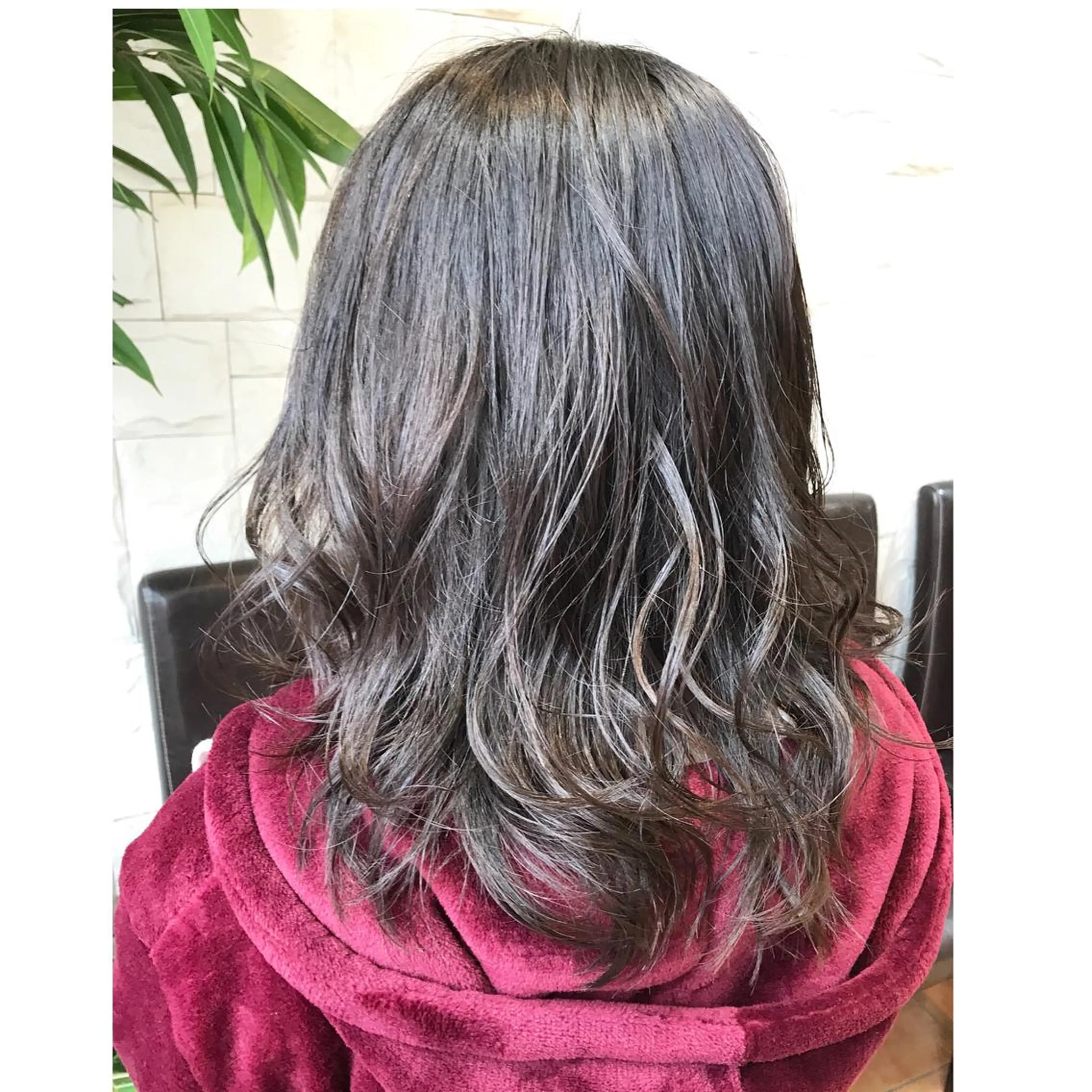 ミディアム カラー 髪質改善 艶髪🔵ﾌｾﾅｵﾔのヘアスタイル