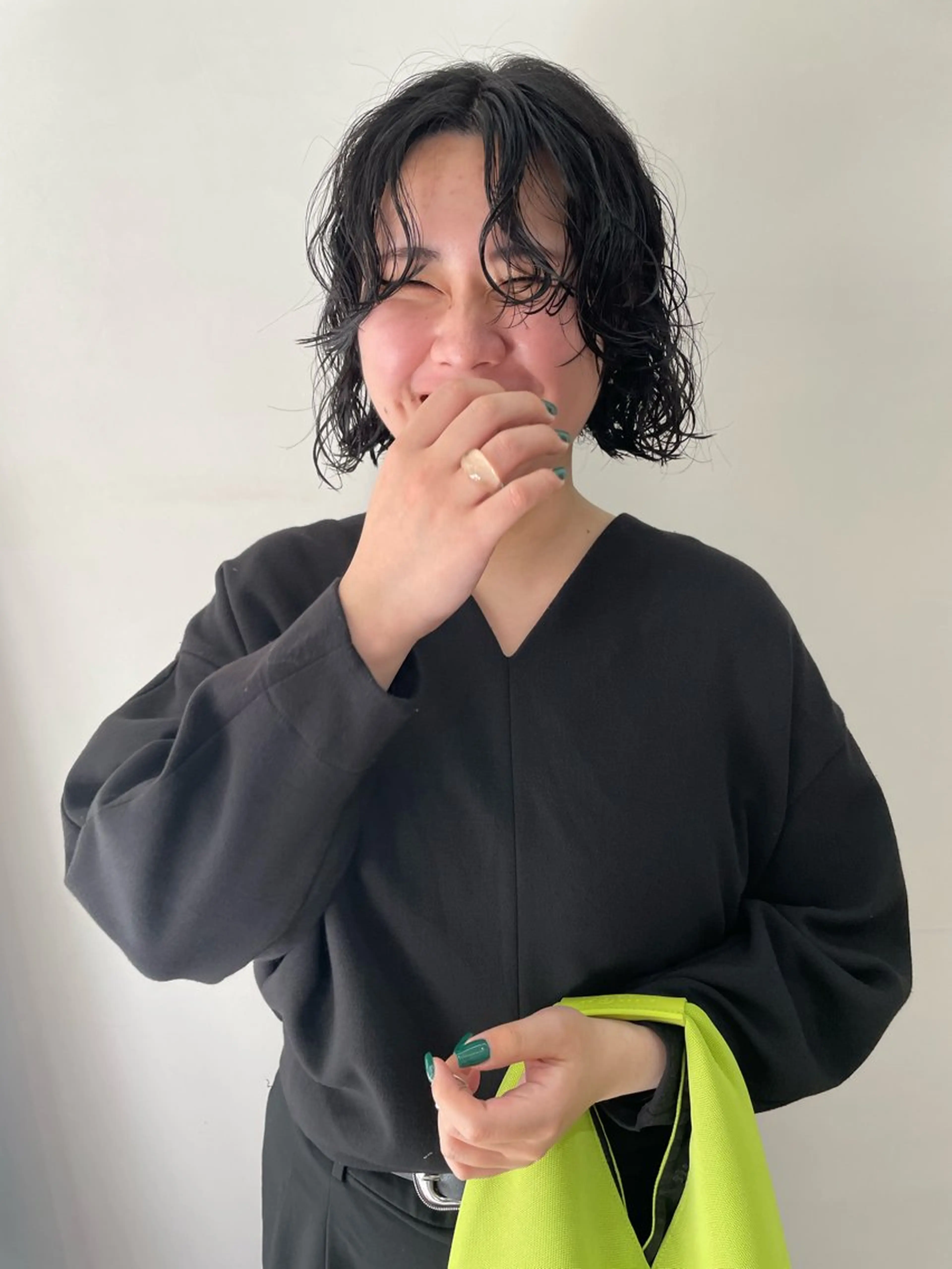 ミディアム カラー パーマ ヘアアレンジ メンズ カット パーマ トリートメント tatsumi/ボブ ウルフ/レイヤーのヘアスタイル