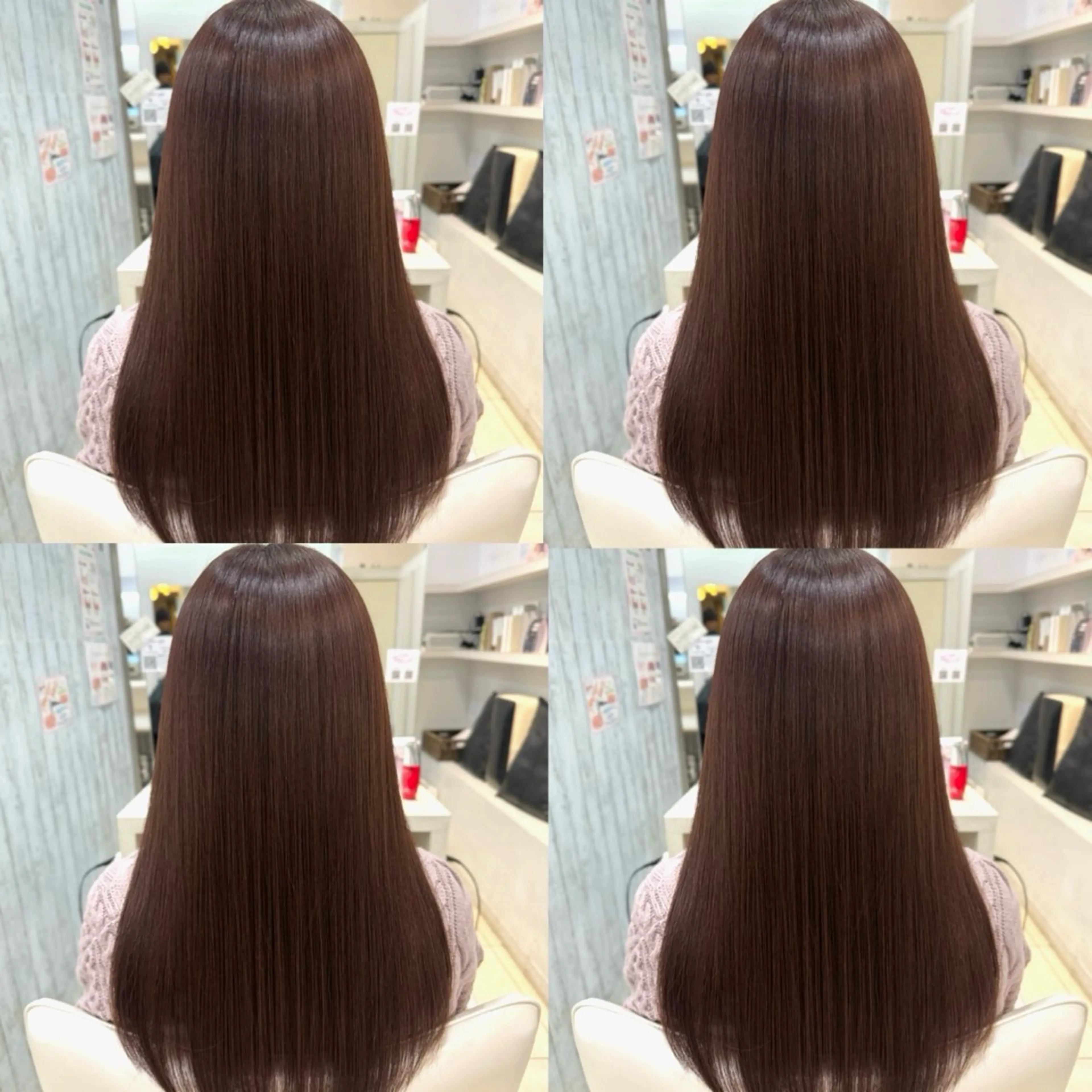 セミロング ヘアカラー トリートメント 【髪質改善カラー】 あむ·. ⟡ 🖤のヘアスタイル