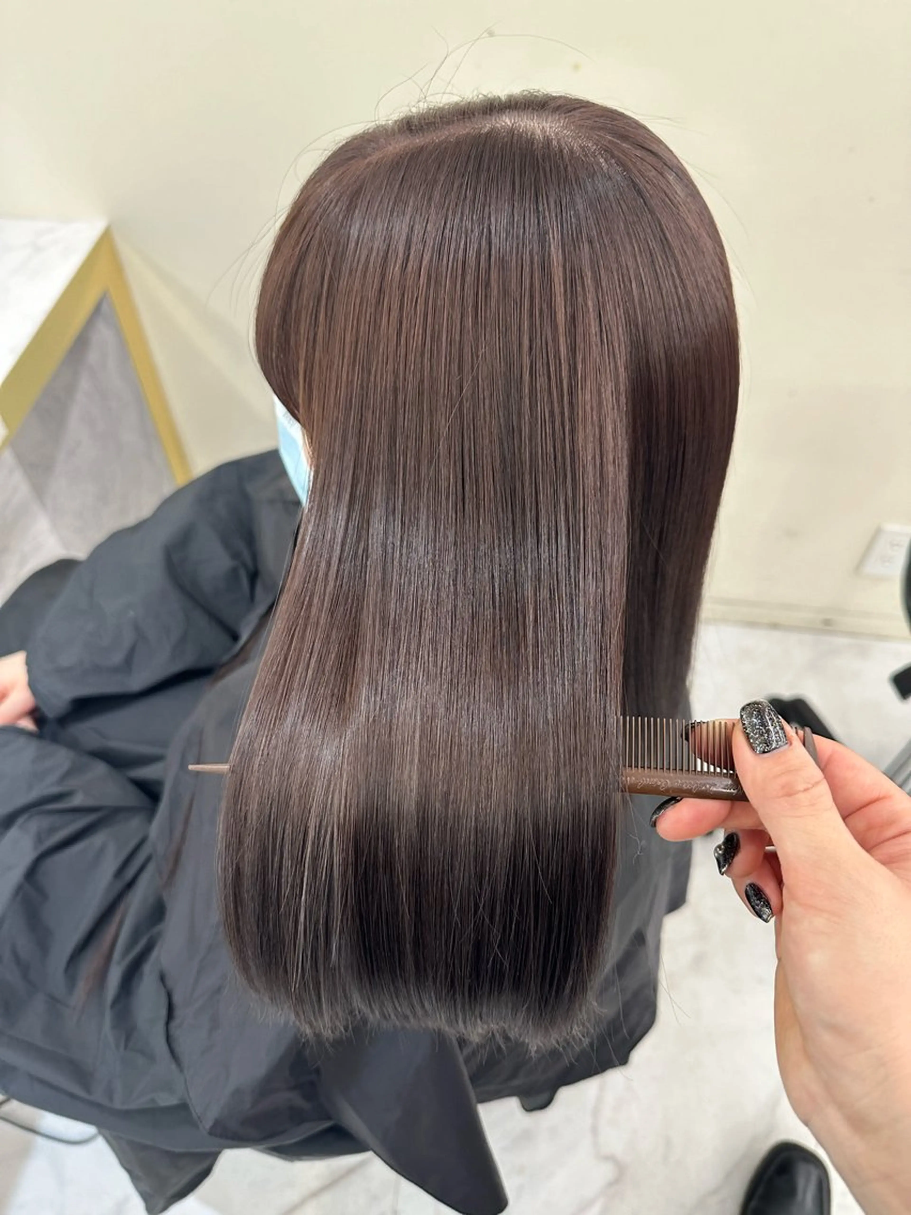 【✨サラツヤ美髪コース✨】髪質改善ストレート＋似合わせ小顔カット＋カラー【2回目以降¥30880】の写真