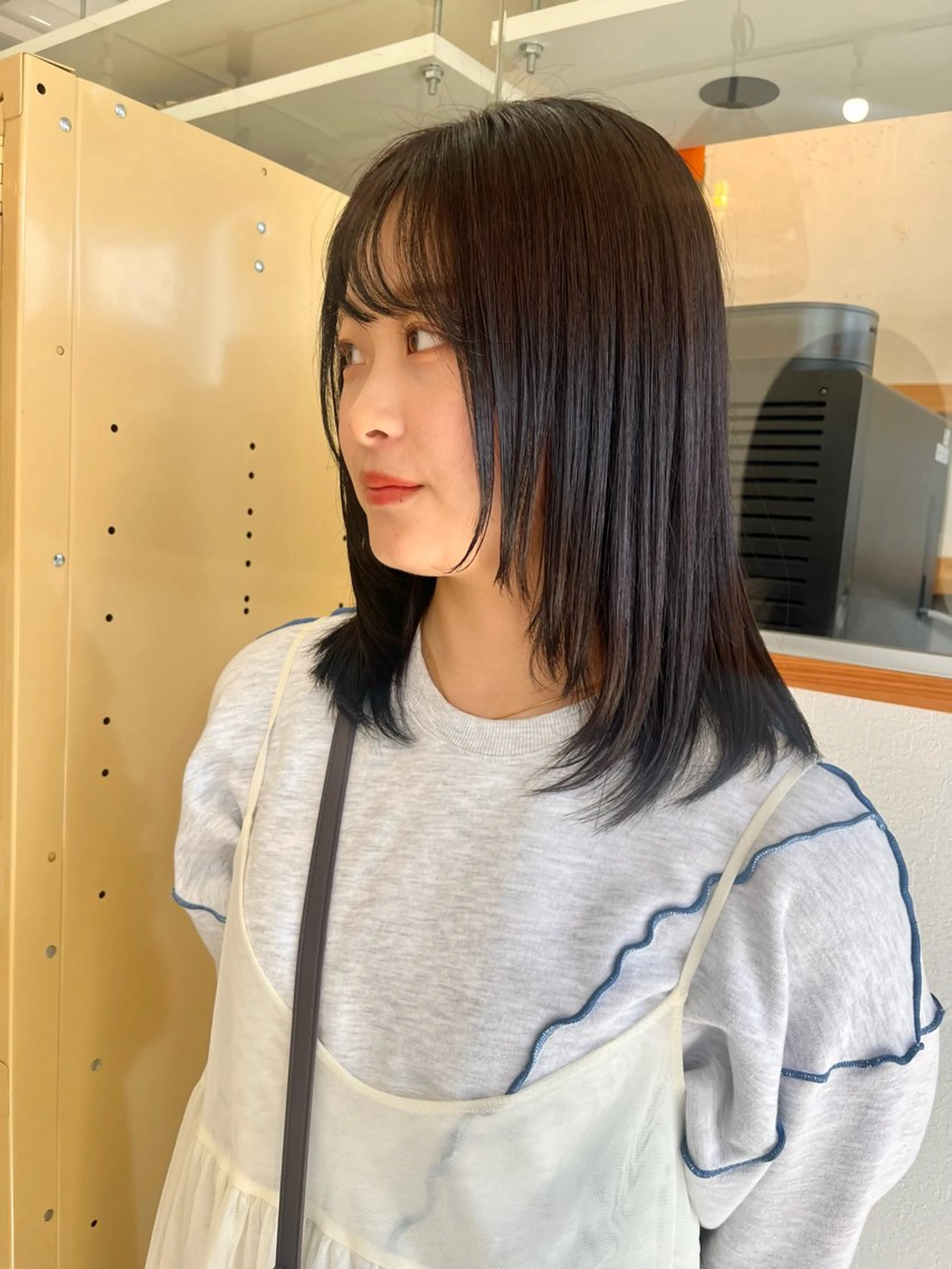 ミディアム カラー カット ヘアカラー トリートメント 🌼sunc HINAMI🌼のヘアスタイル