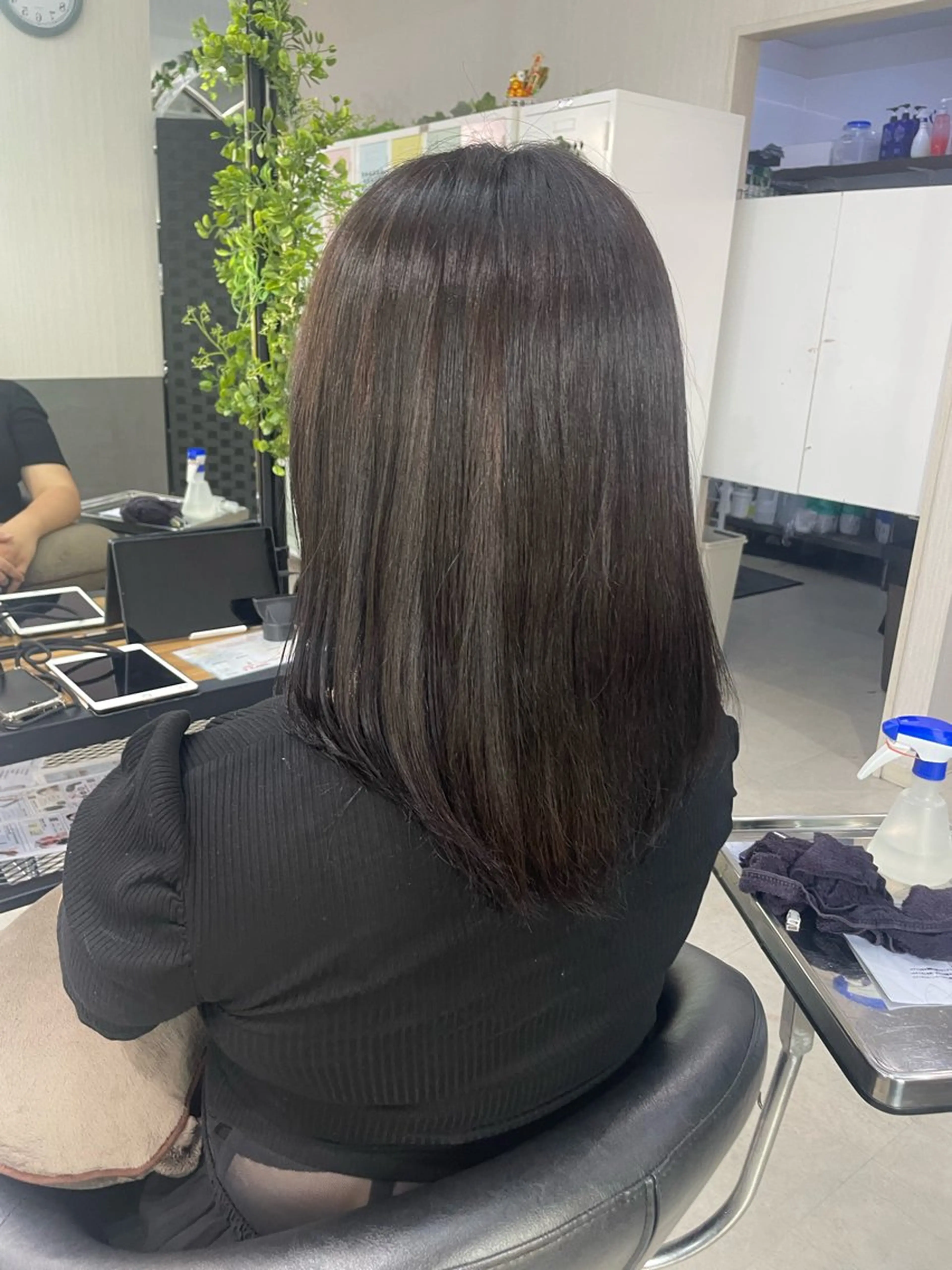 【レディース限定🎀】🫧小顔カット+縮毛矯正orストレートパーマ🫧の写真