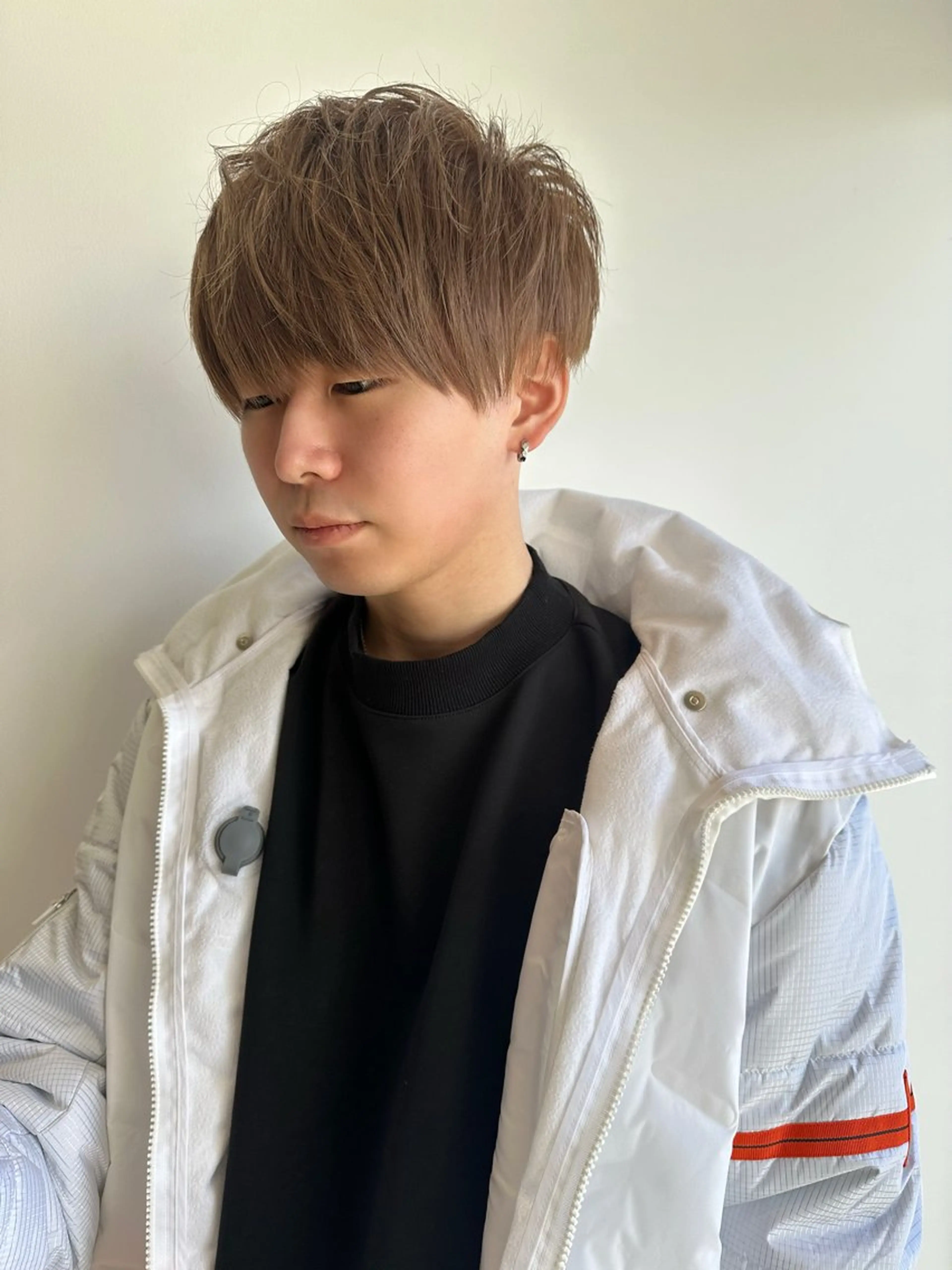 ショート カラー メンズ メンズブリーチ ブリーチ ブリーチなしカラー エスポワール所属・YUSHI HORIUCHIのヘアスタイル