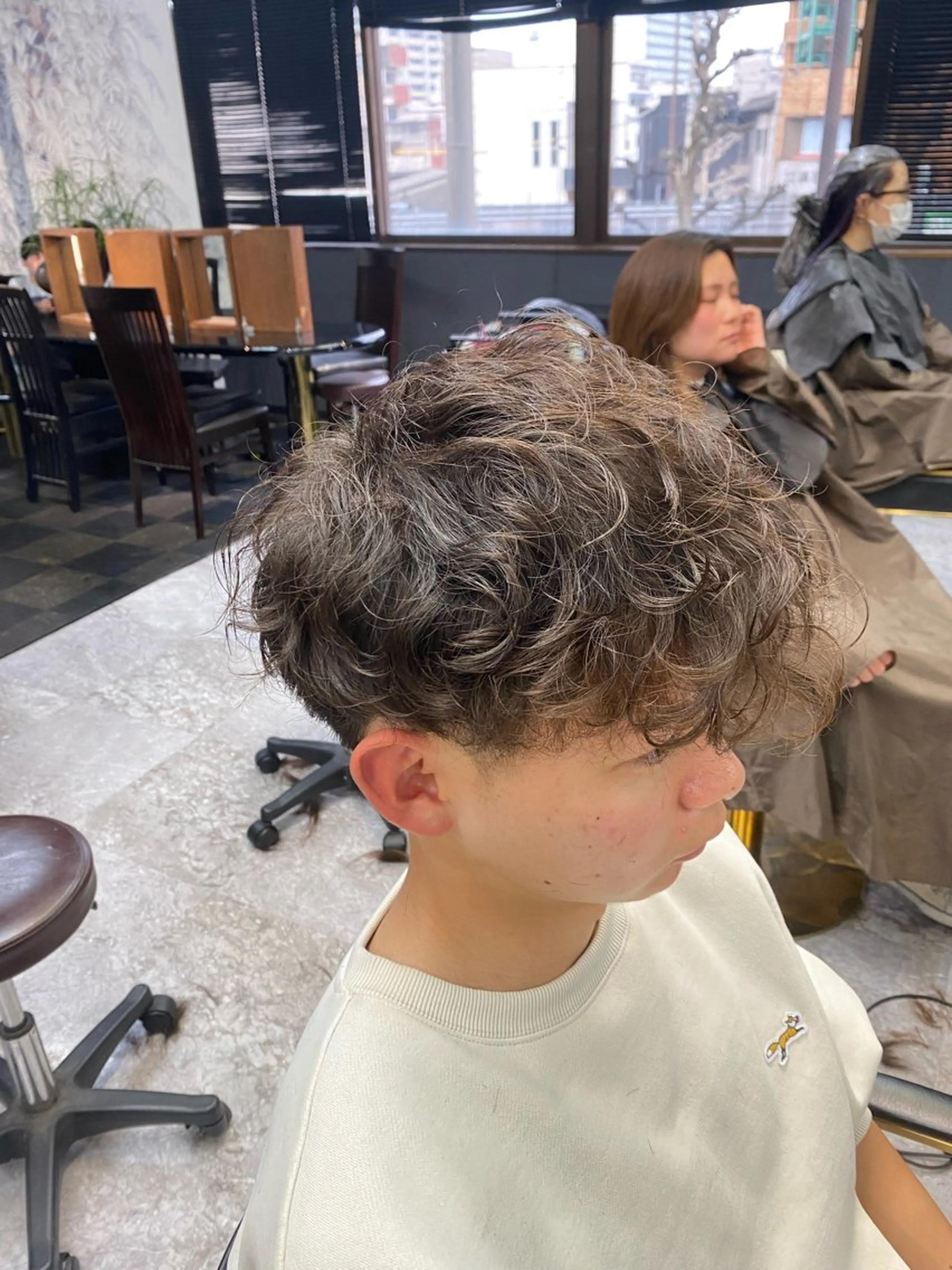 ショート パーマ 池田 亮雅のヘアスタイル