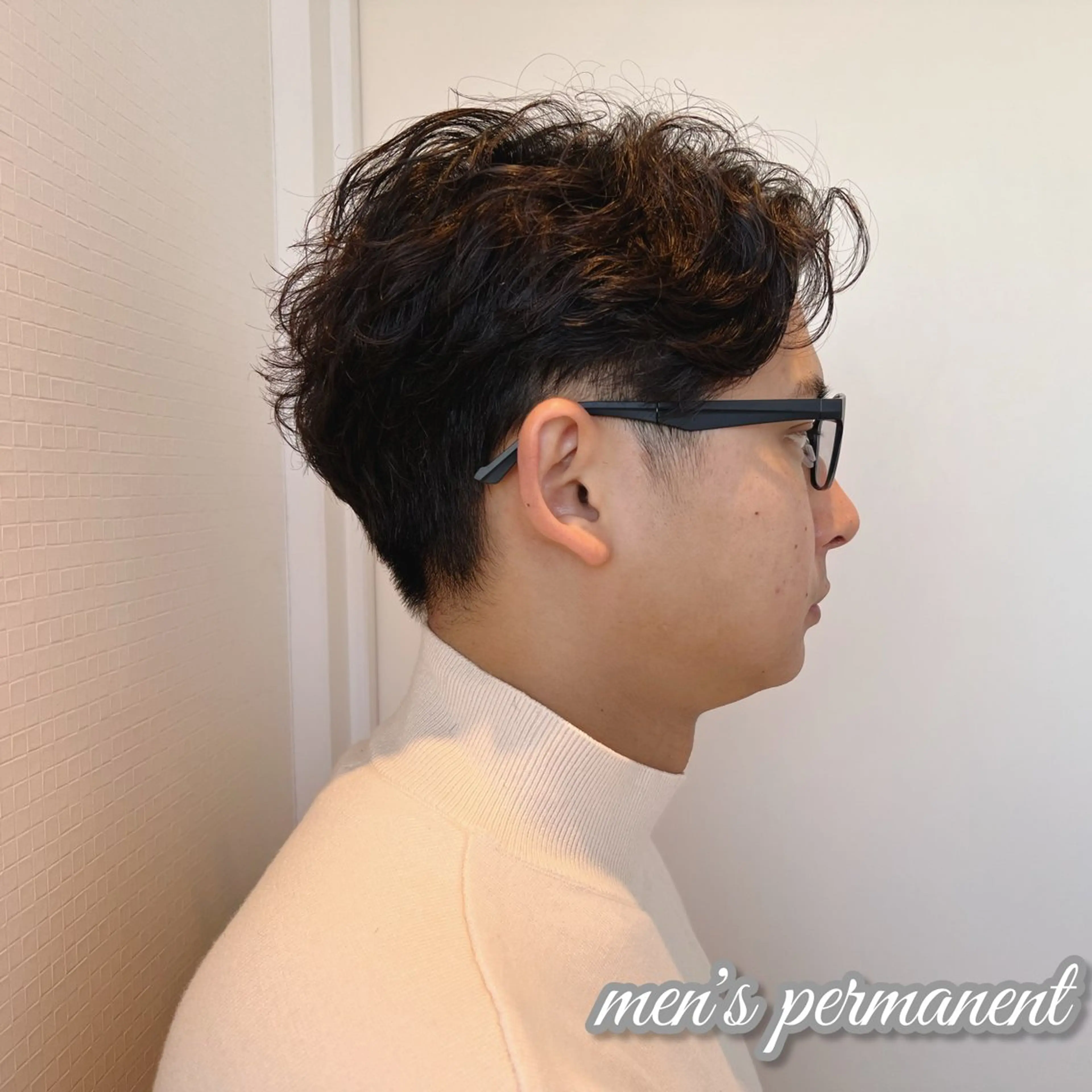 ショート パーマ メンズ Ash宮前平店 鈴木和也のヘアスタイル