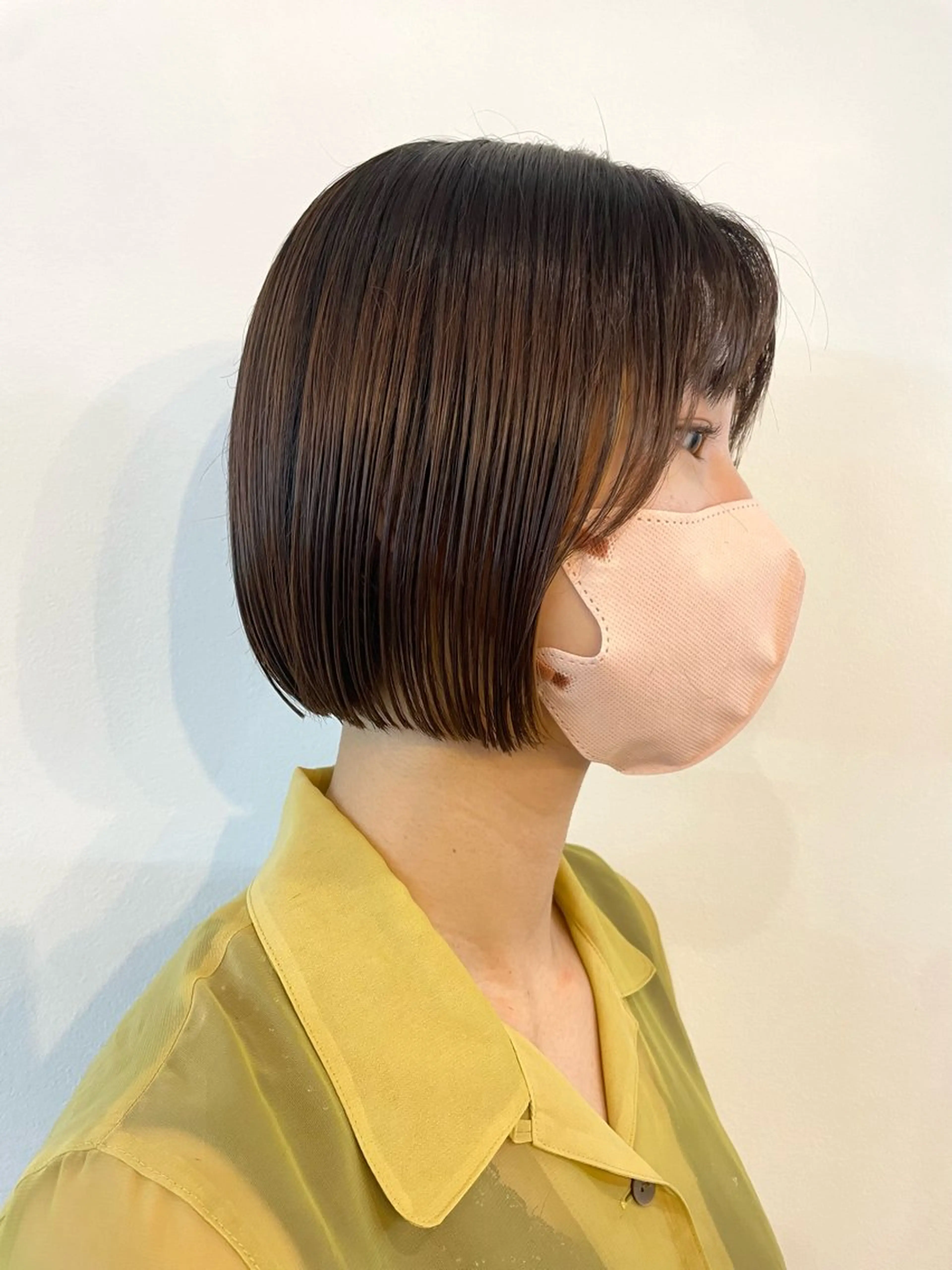 ショート カラー ボブ 柔らかいヘアカラー 大成のヘアスタイル