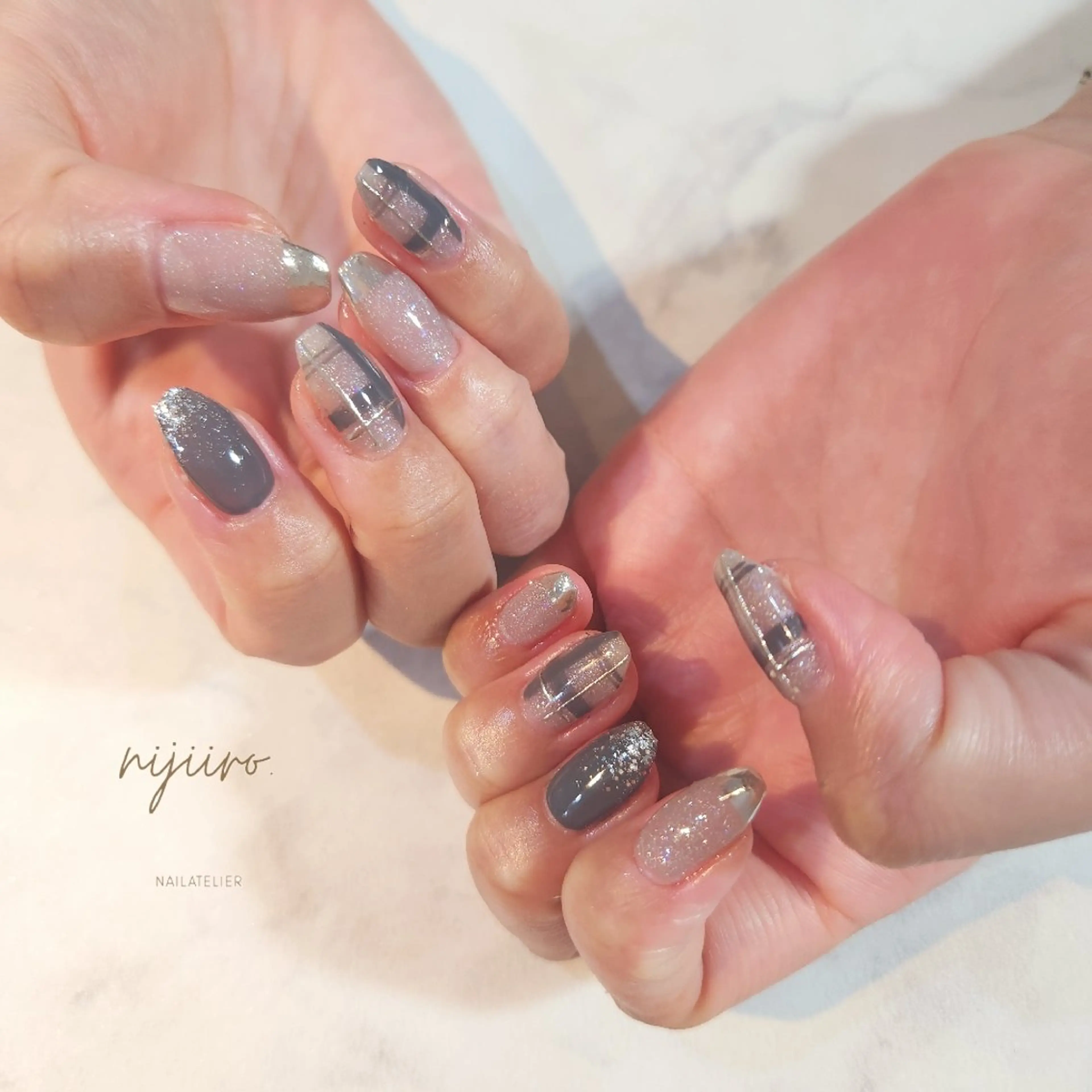 ネイル ハンドネイル nailatelier nijiiro.所属・nijiiro🌈 サトウのネイルデザイン