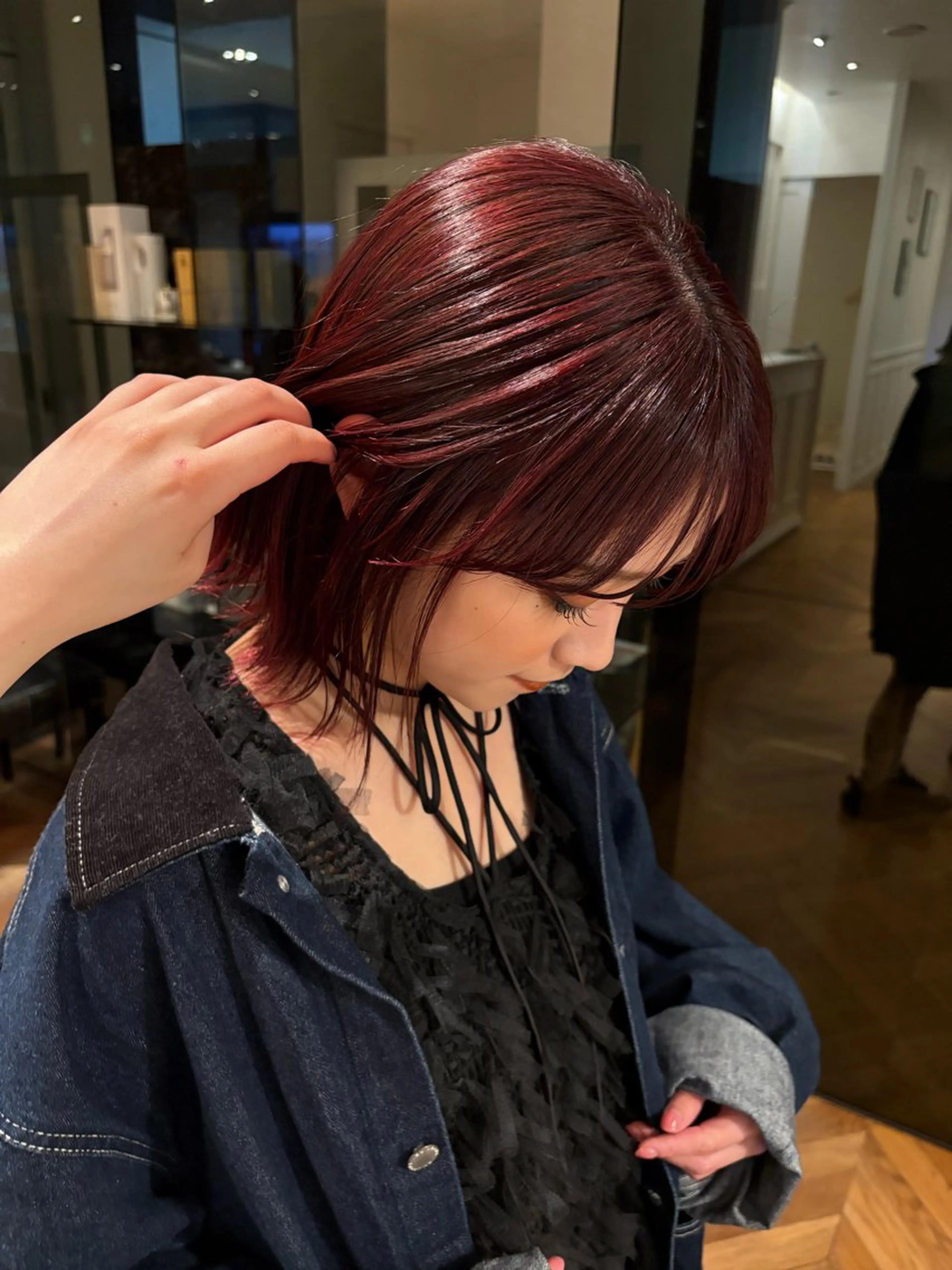 ミディアム ヘアカラー 美 海のヘアスタイル