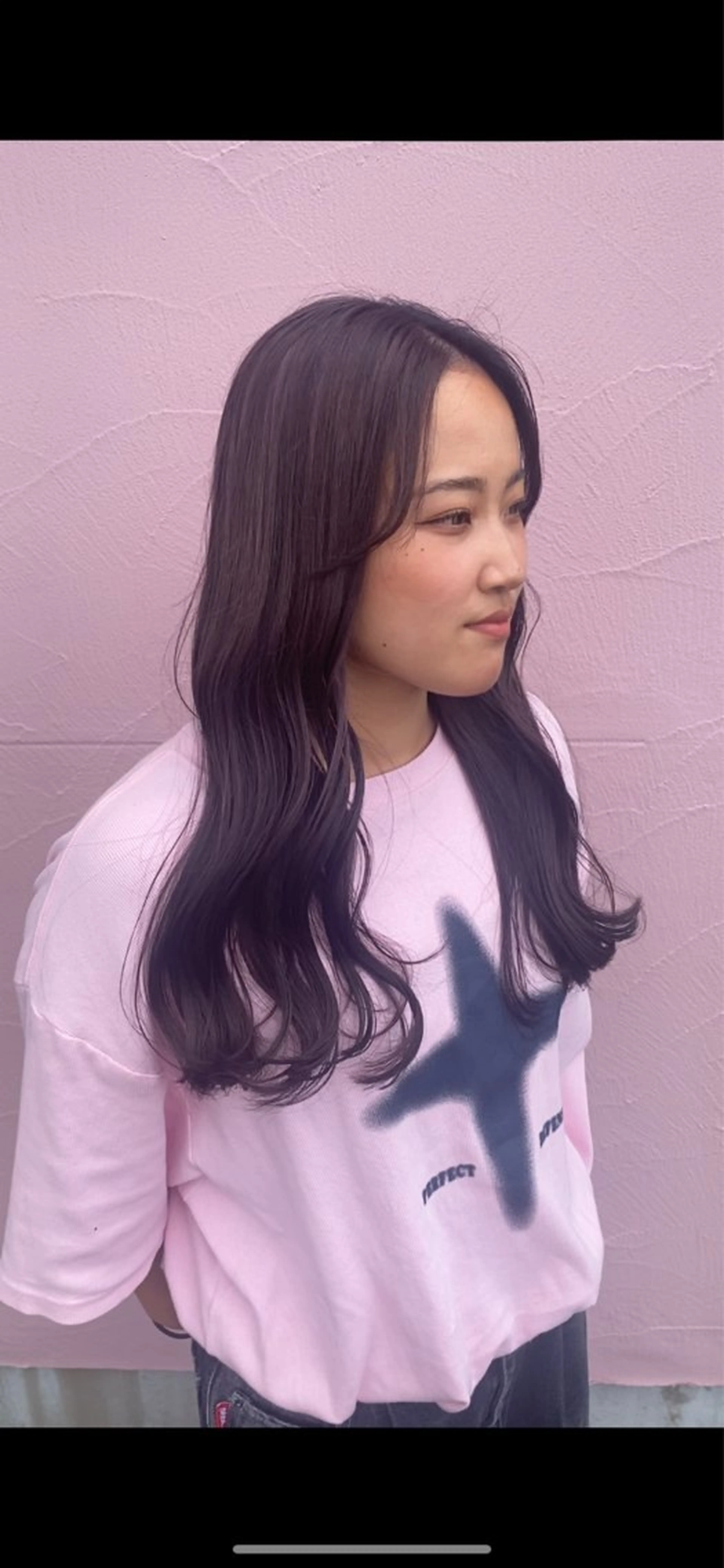 ロング カラー あいさ🤍ムラ無しカ ラー🤍のヘアスタイル