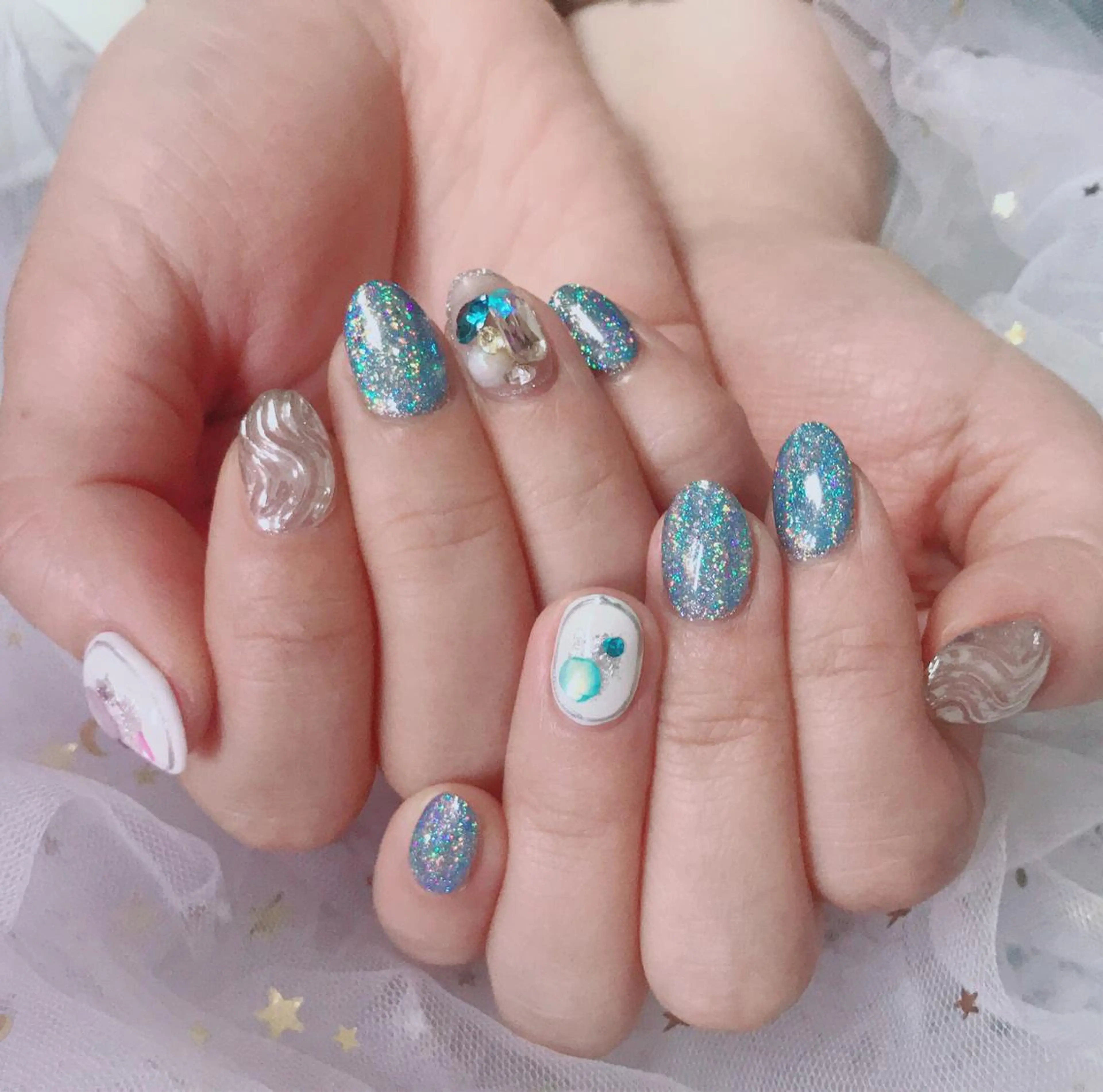 カラー ネイル Q Free nailsのネイルデザイン