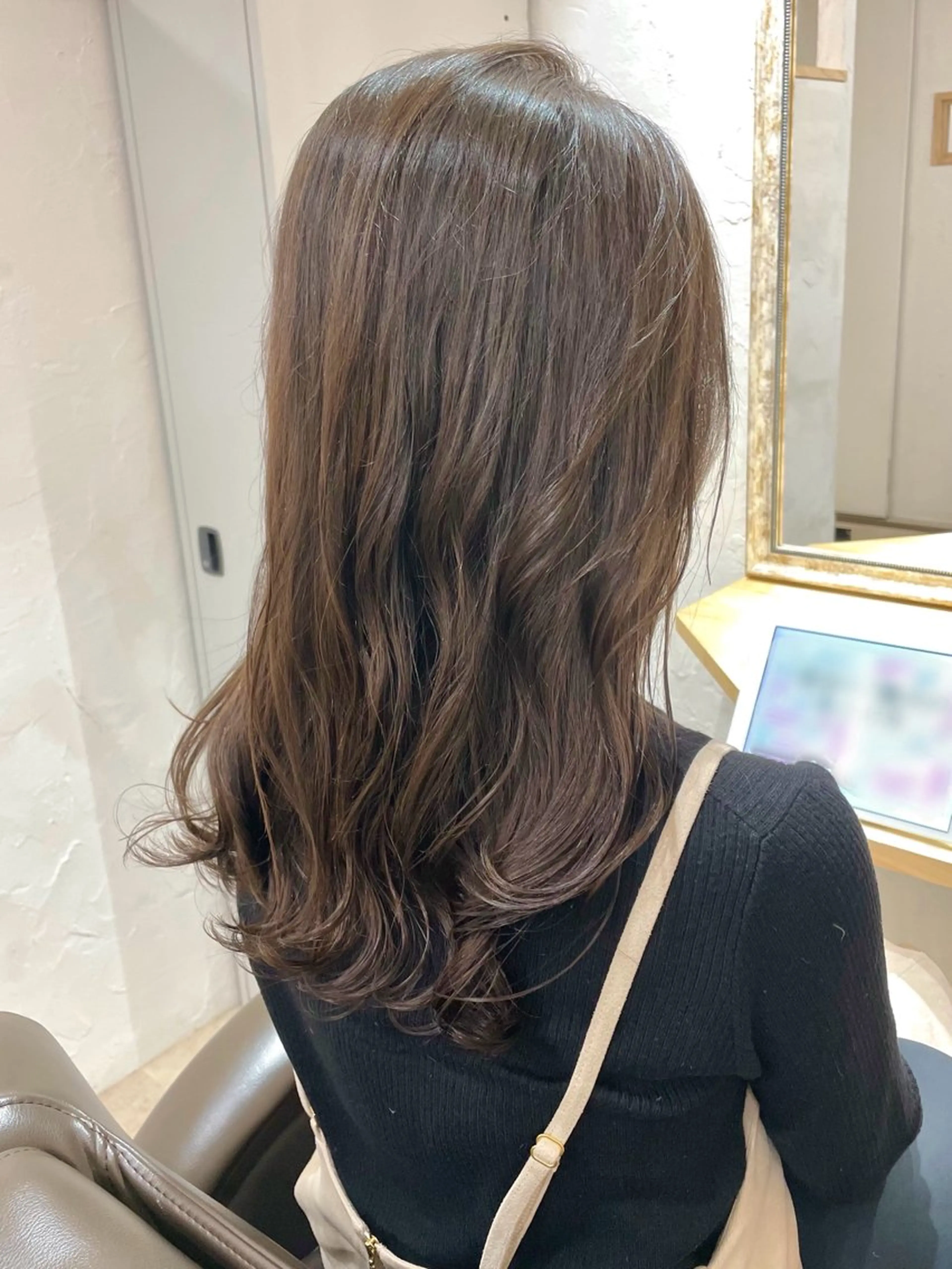 セミロング パーマ 銀座No.1髪質改善 縮毛矯正/本木のヘアスタイル