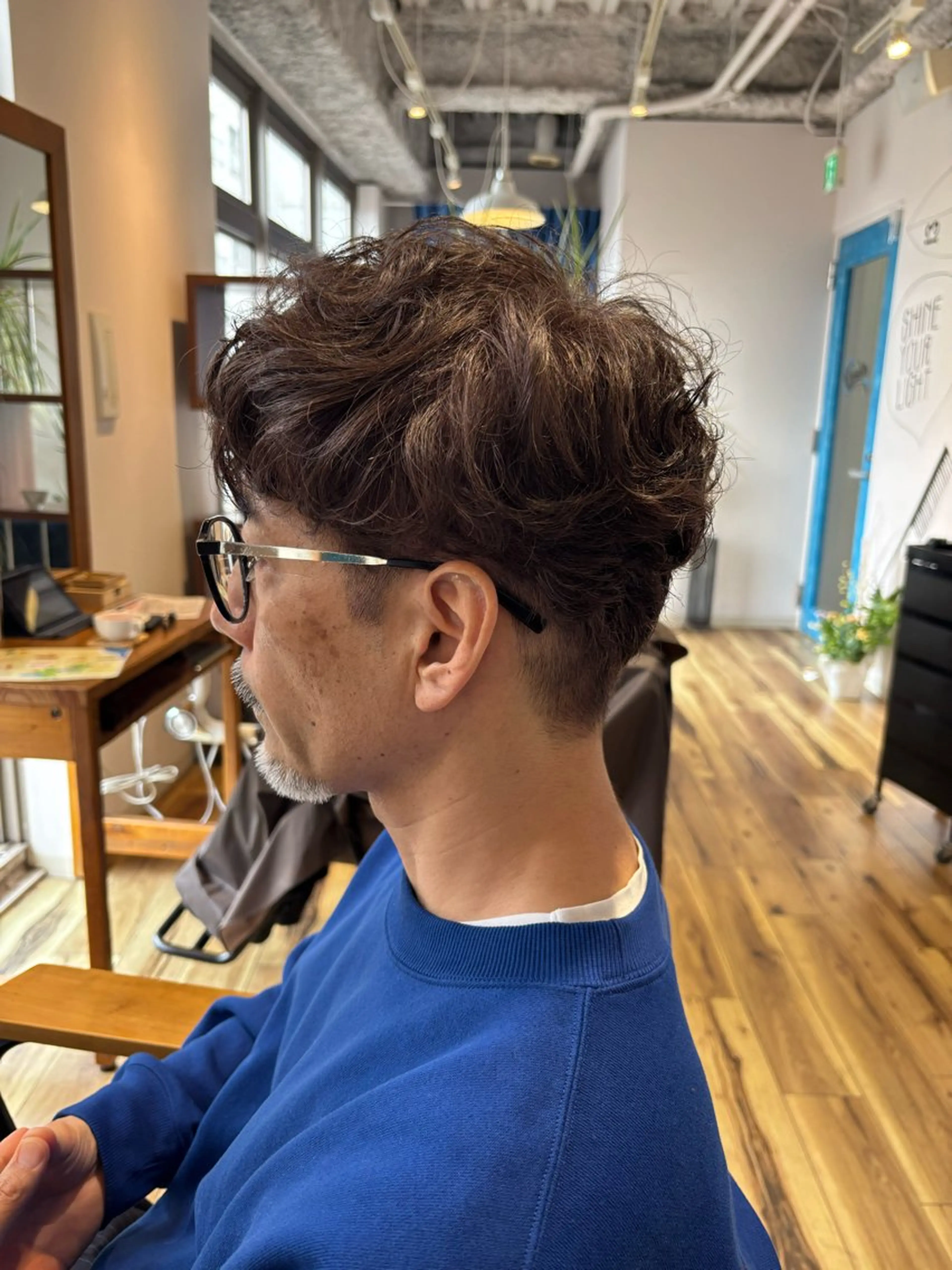 メンズ メンズパーマ 刈り上げ パーマ 菊池 純香のヘアスタイル