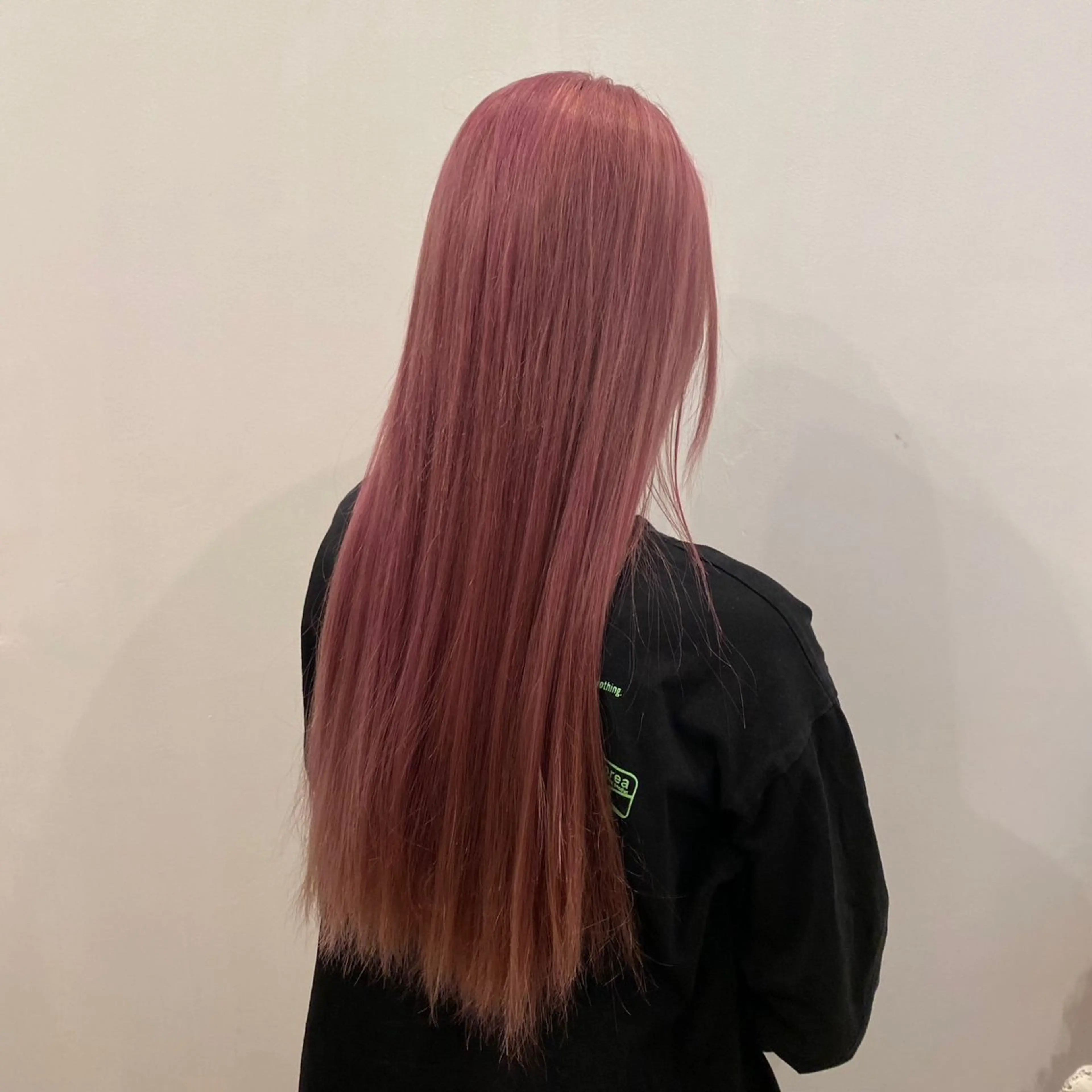 ロング カラー ブリーチ ケアブリーチ ピンクカラー 🥣ブリーチ・カラー 平城秀馬/原宿のヘアスタイル