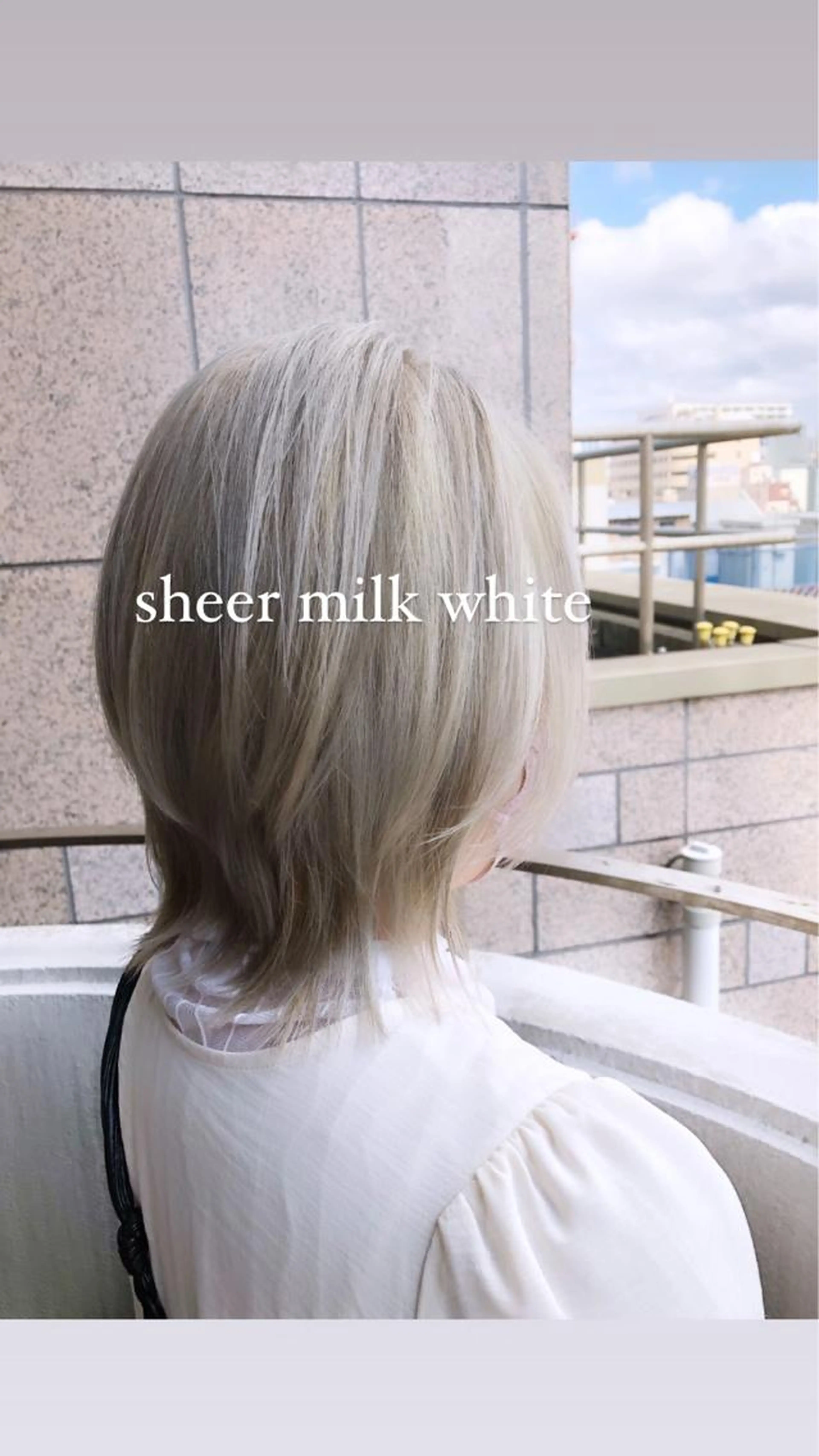 【エフェクトブリーチ☆】ハイブリッドハイトーンブリーチ+フルカラー+hahonikoトリートメント ¥18,400の写真