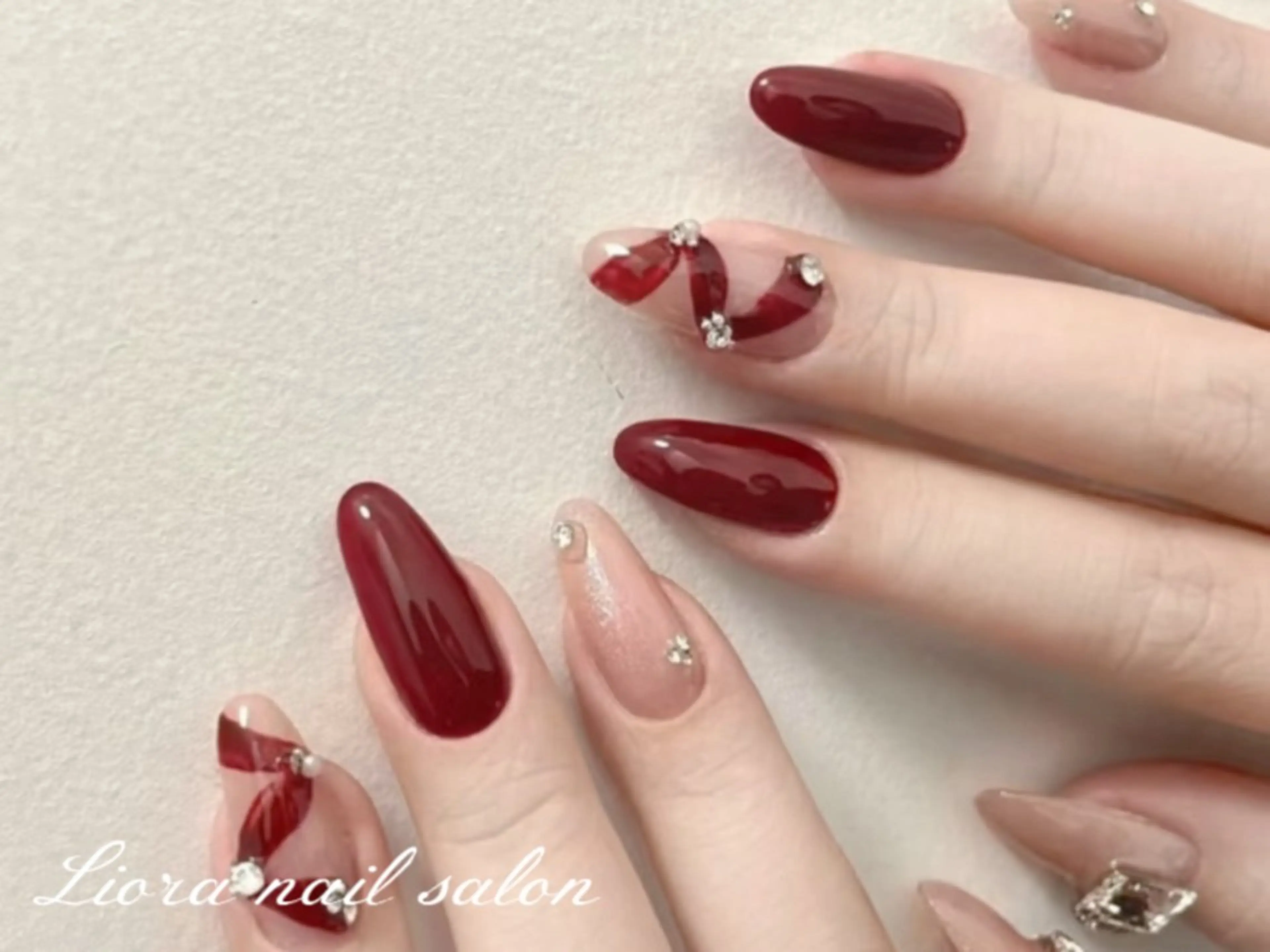 ネイル チークネイル フットネイル フレンチネイル ジェルネイル ガーリー ハンドネイル Liora nail スカルプ専門店のネイルデザイン