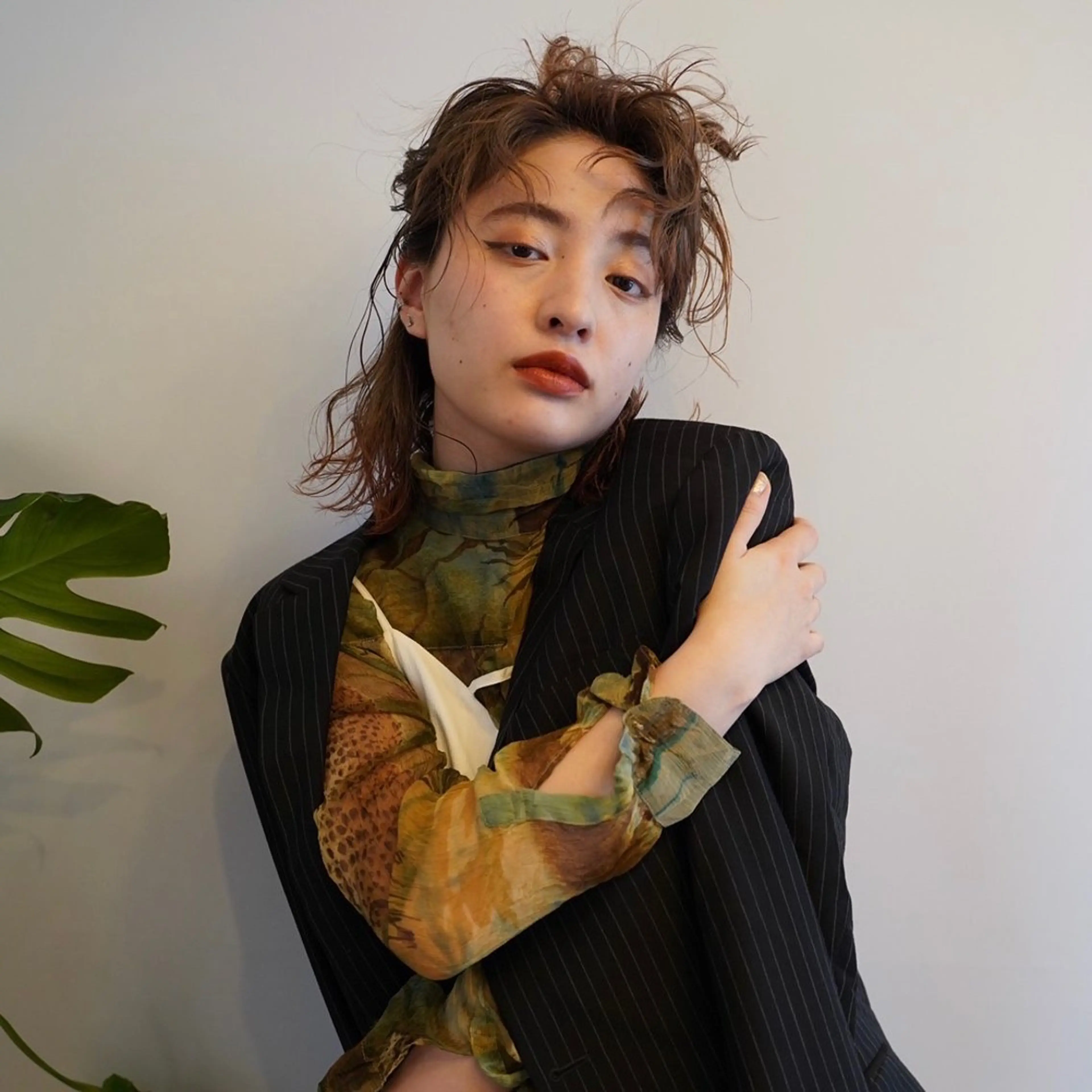 セミロング ブロンド/ブリーチ 【SITY.】のヘアスタイル