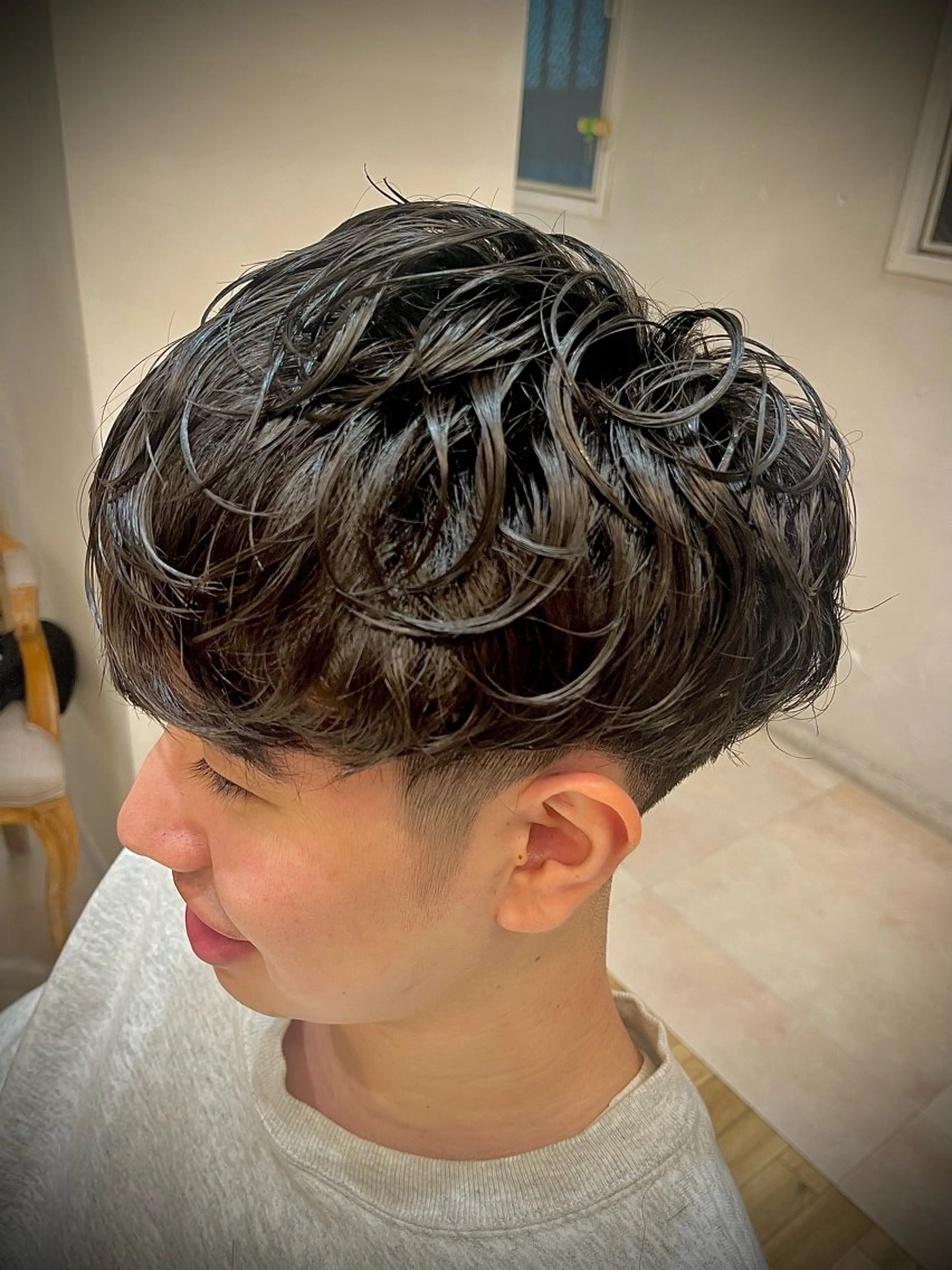 パーマ メンズ メンズパーマ カット パーマ 🟦メンズ特化🟦 たかしま　あさひのヘアスタイル