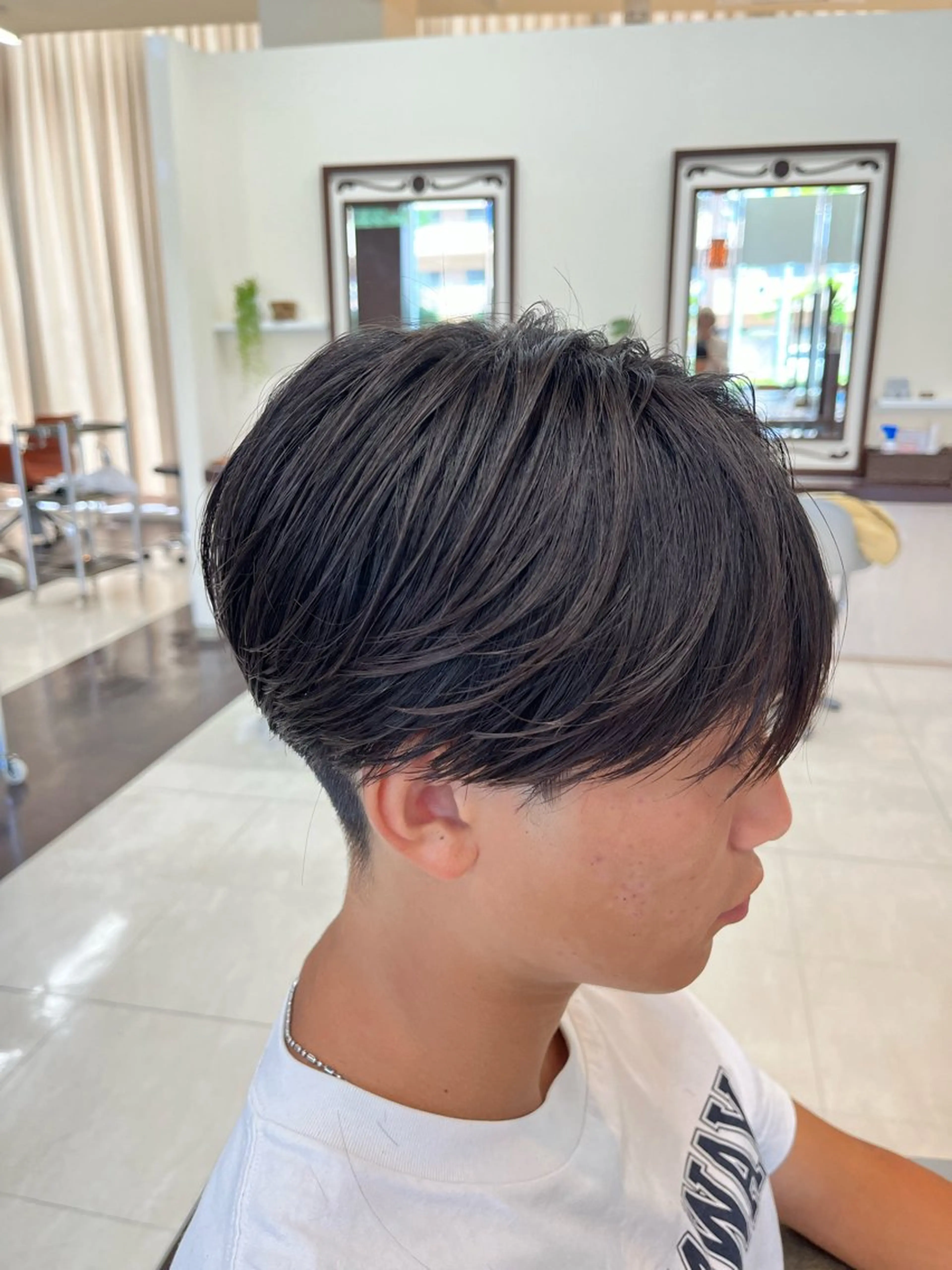 ショート パーマ メンズ マッシュ メンズパーマ シースルーマッシュ ニュアンスパーマ AROH  men's cut&men's perm 船橋店所属・🧊メンズ特化🧊 高木航希のヘアスタイル