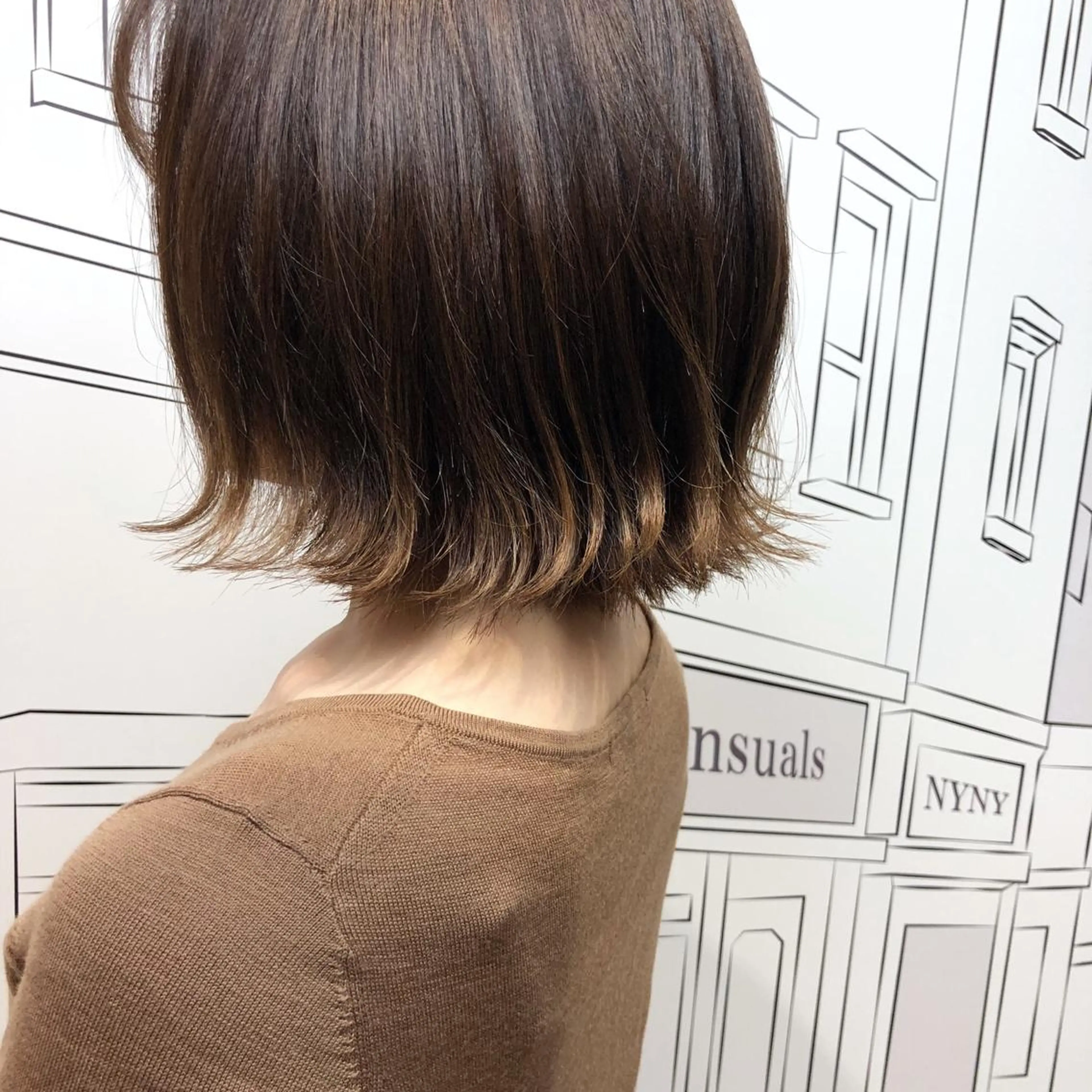 ミディアム カラー レイヤー,ボブ / 彩未のヘアスタイル