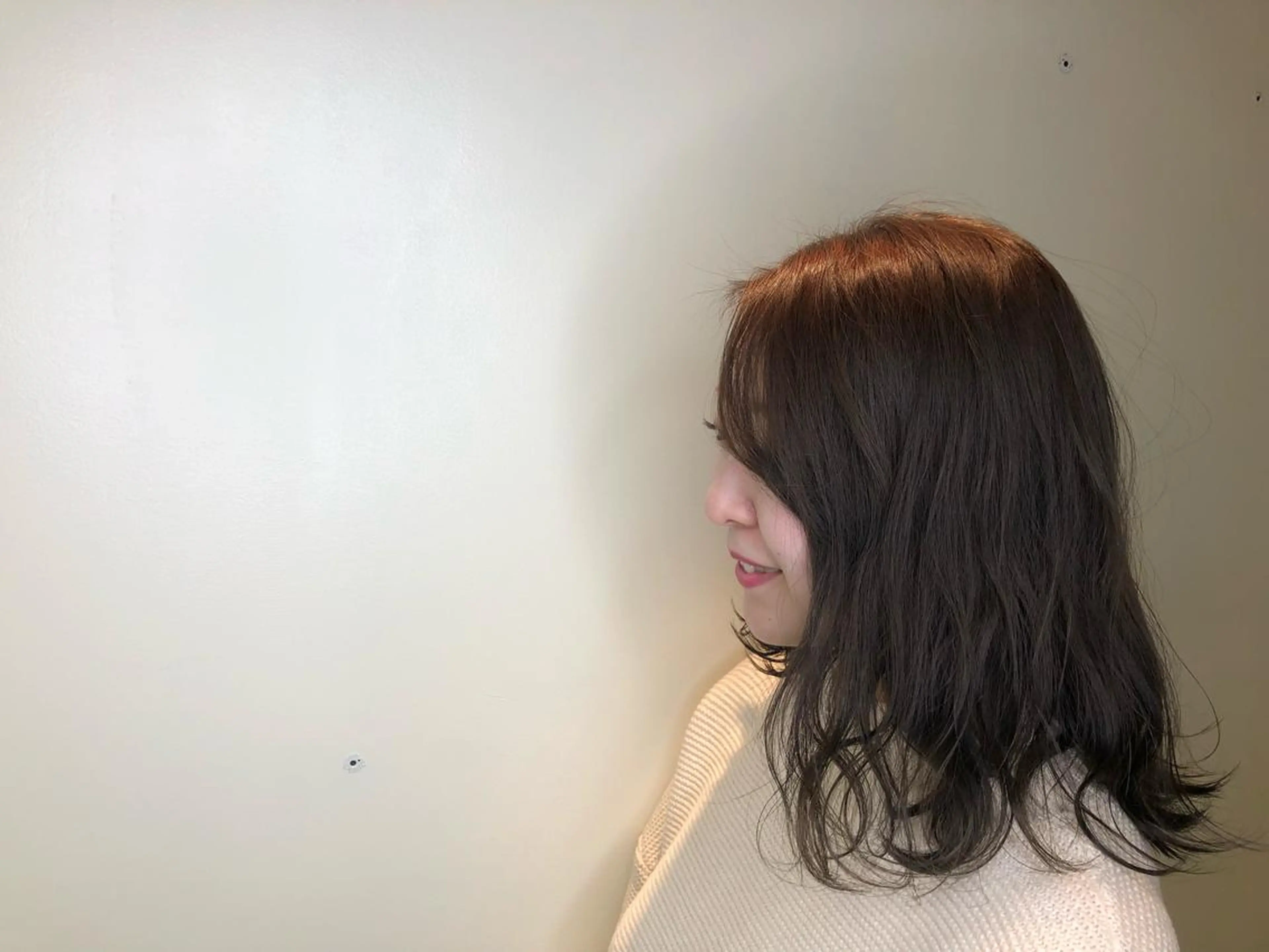 セミロング カラー グレージュ モカグレージュ Kou所属・💜髪質改善美髪💜 星野清光のヘアスタイル