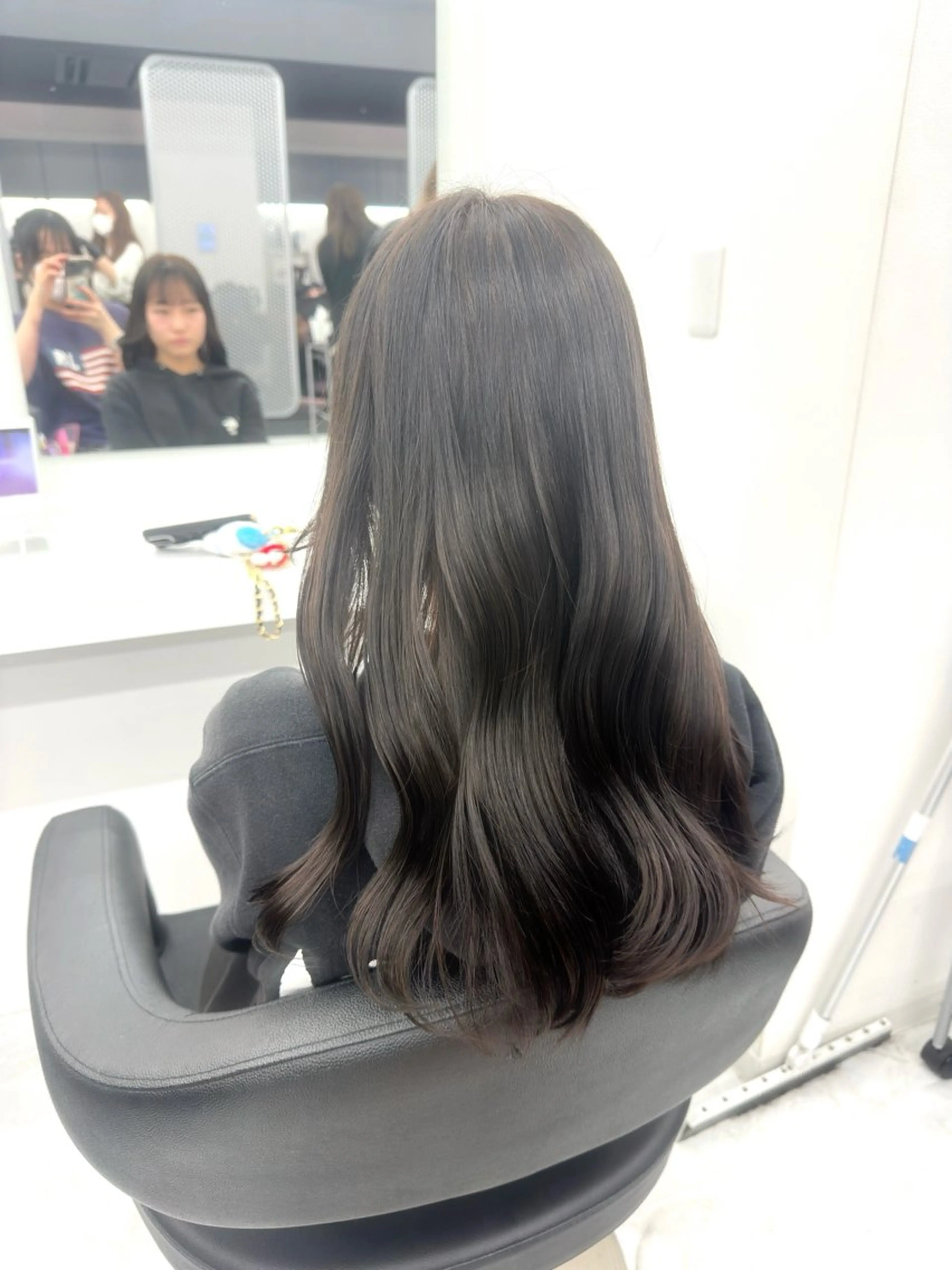 ロング カラー パーマ ヘアアレンジ メンズ キッズ ♥️韓国ヘア レイヤー♥️ゆりのヘアスタイル