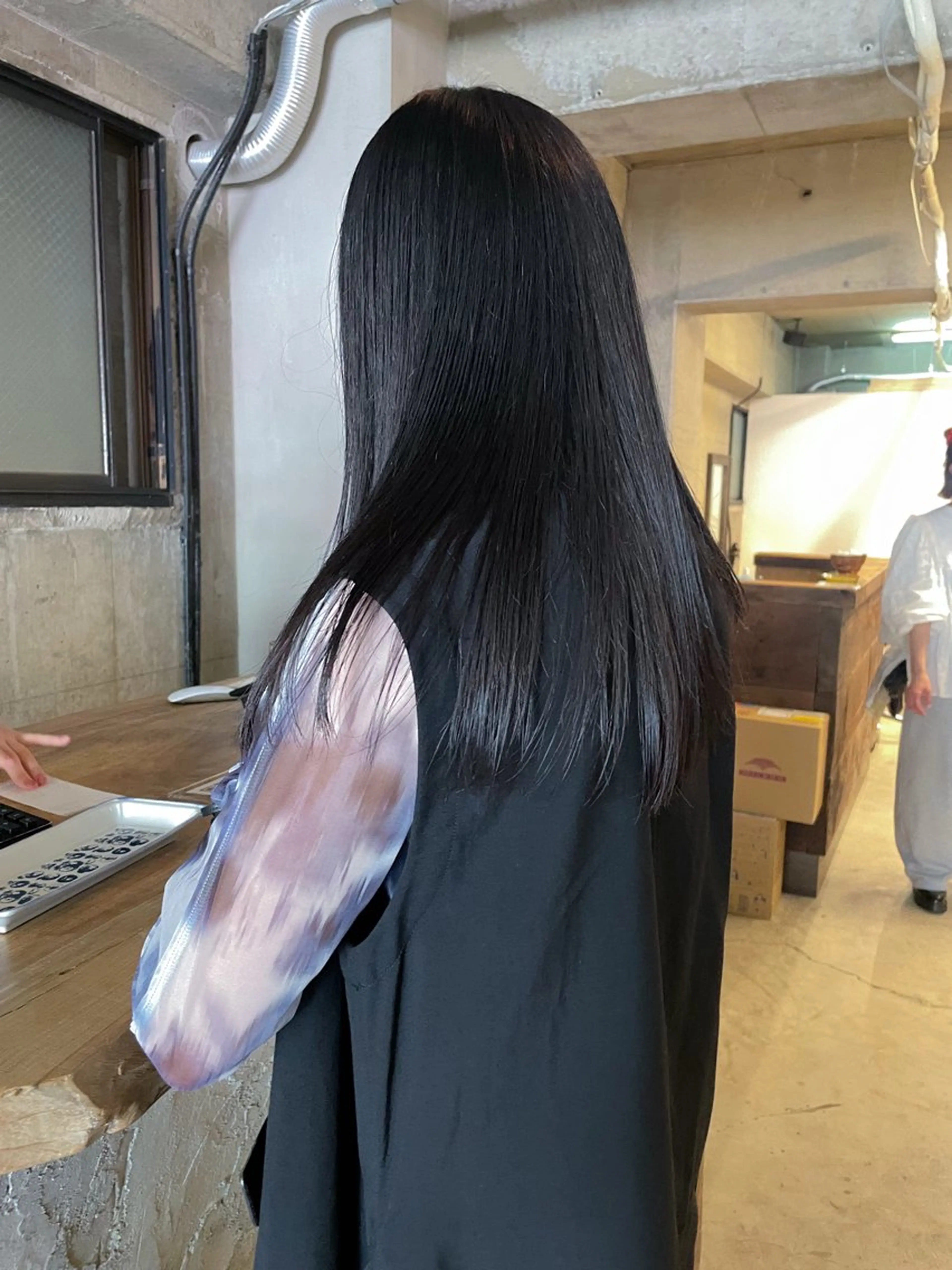 ロング カラー パーマ/レイヤー 岩山丈一郎のヘアスタイル