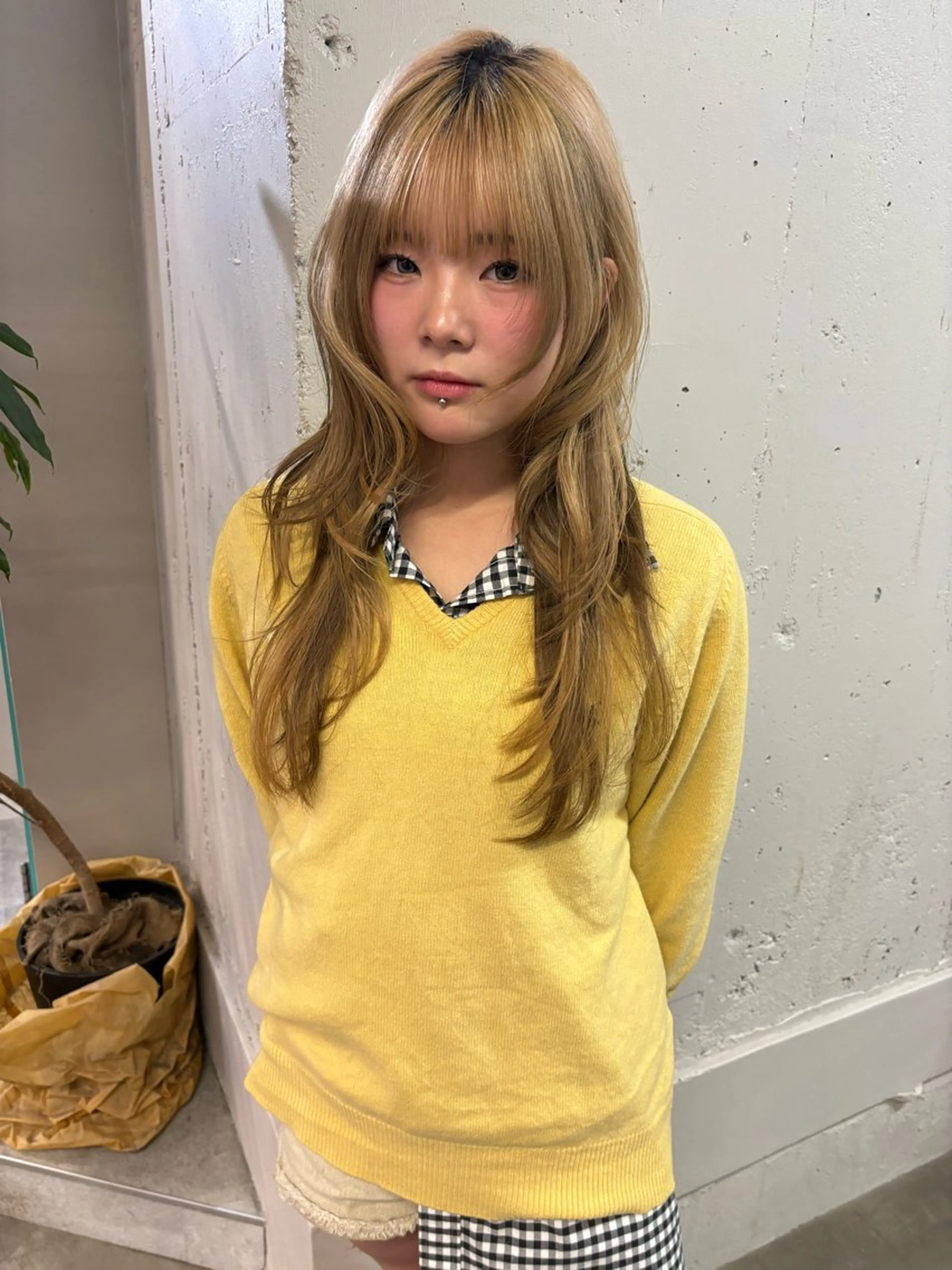 ロング カット ヘアカラー 似合わせレイヤーカ ット ʚɞ riiのヘアスタイル