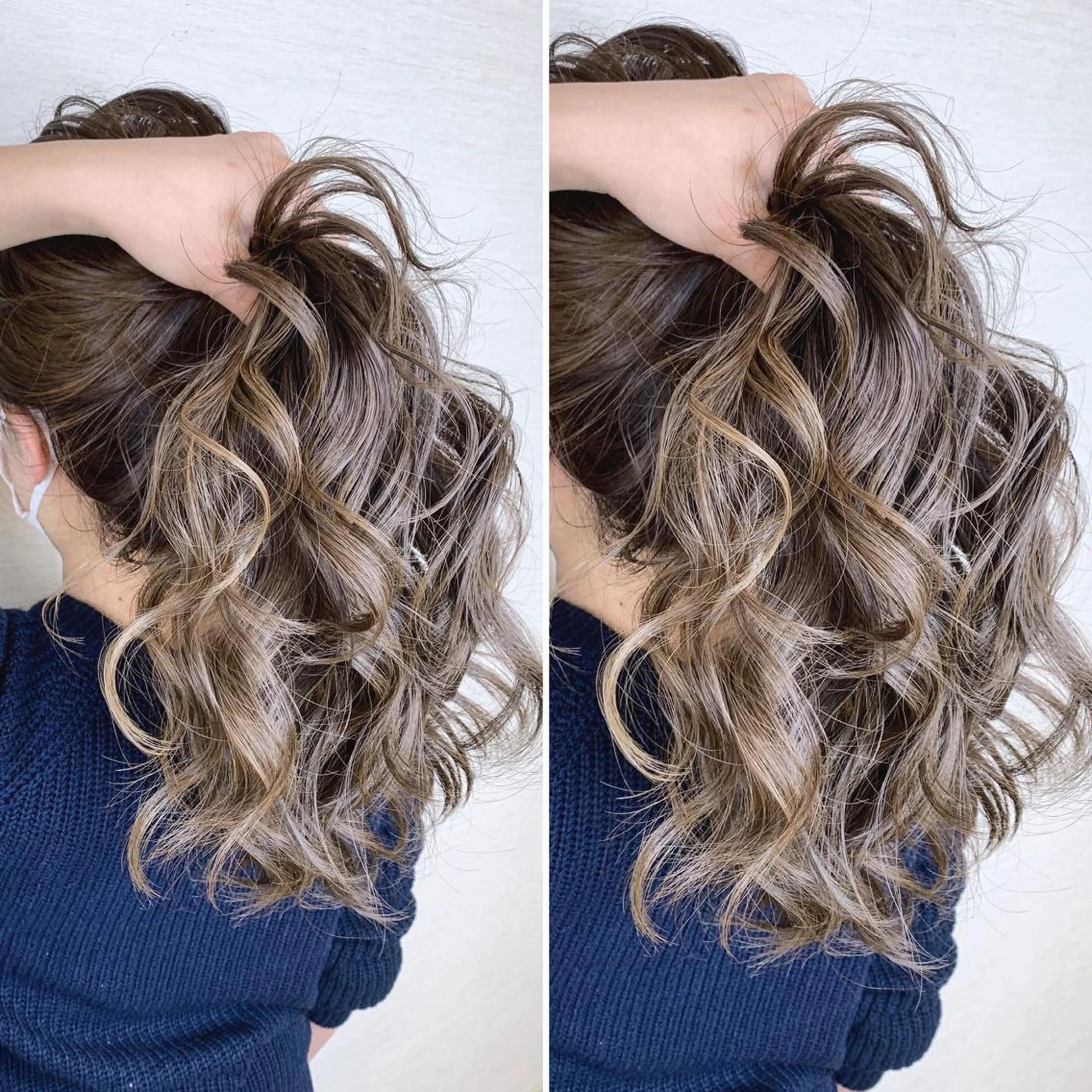 セミロング ブリーチなしダブル/ レイヤーカット 小棹のヘアスタイル