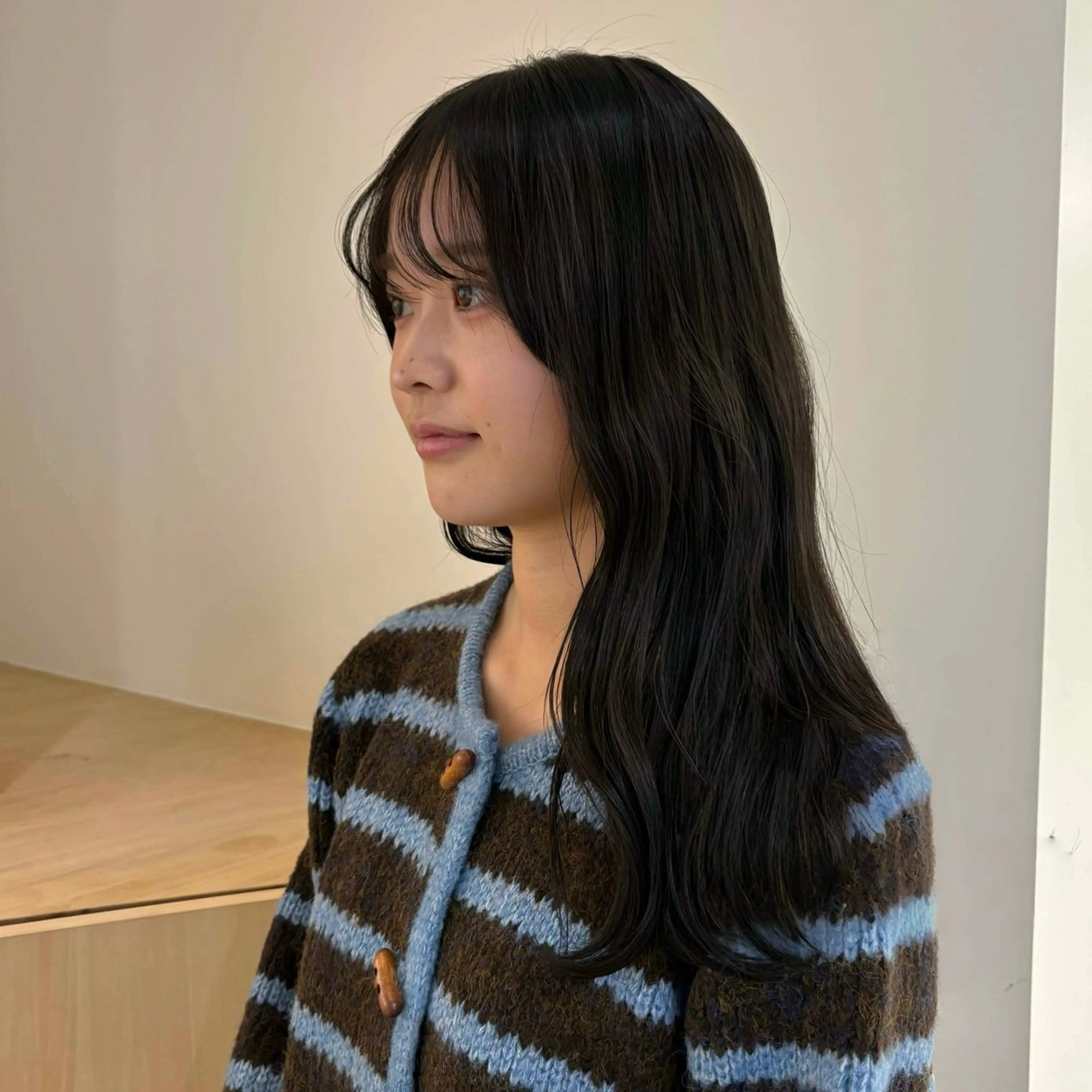 ロング カラー ブラウンカラー 透明感カラー ヘアカラー トリートメント 蓑輪 璃央のヘアスタイル