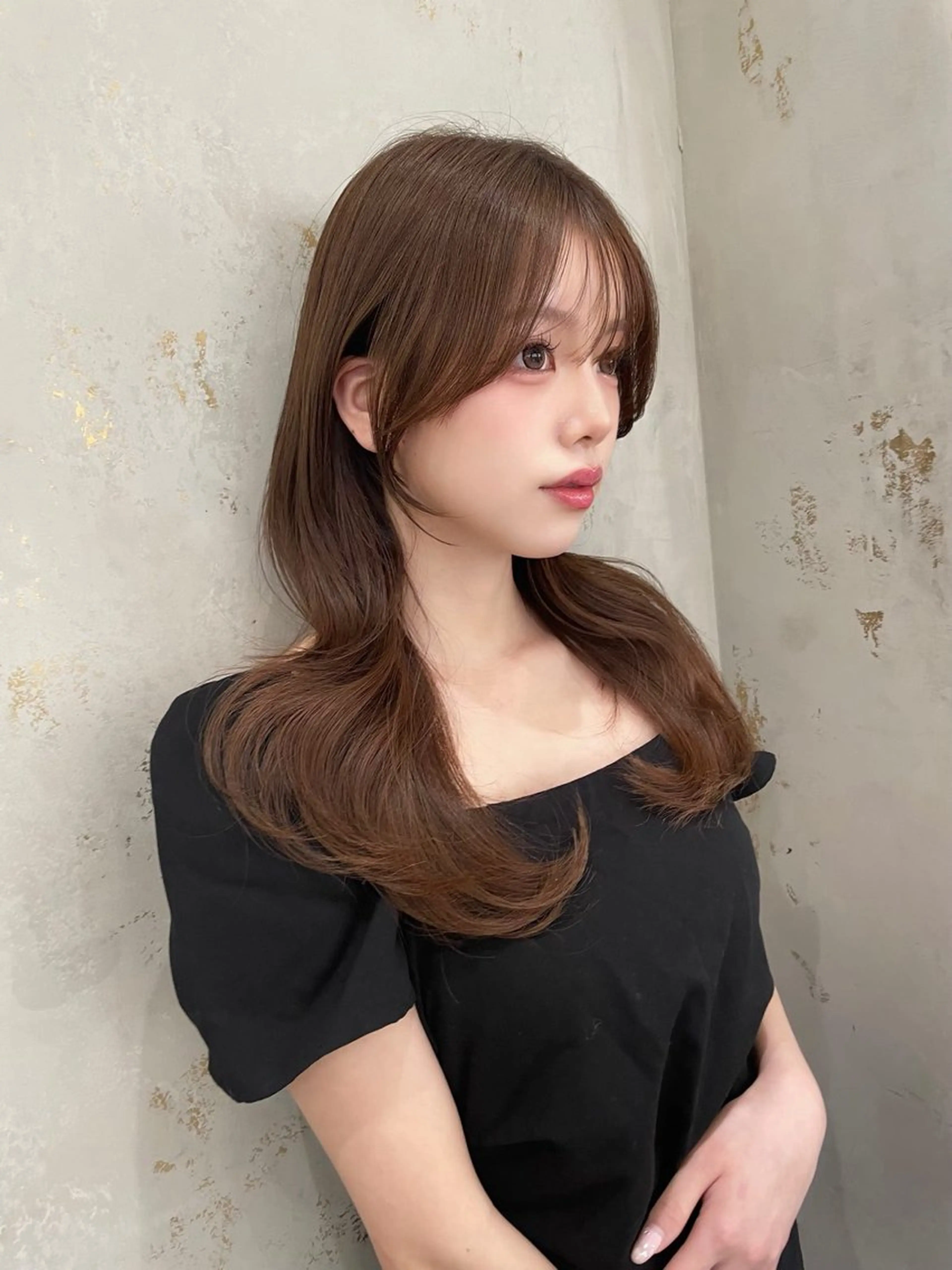 【12月限定🎄韓国風艶カラー】✨メンテナンスカット+艶カラー+うる艶1stepトリートメントの写真