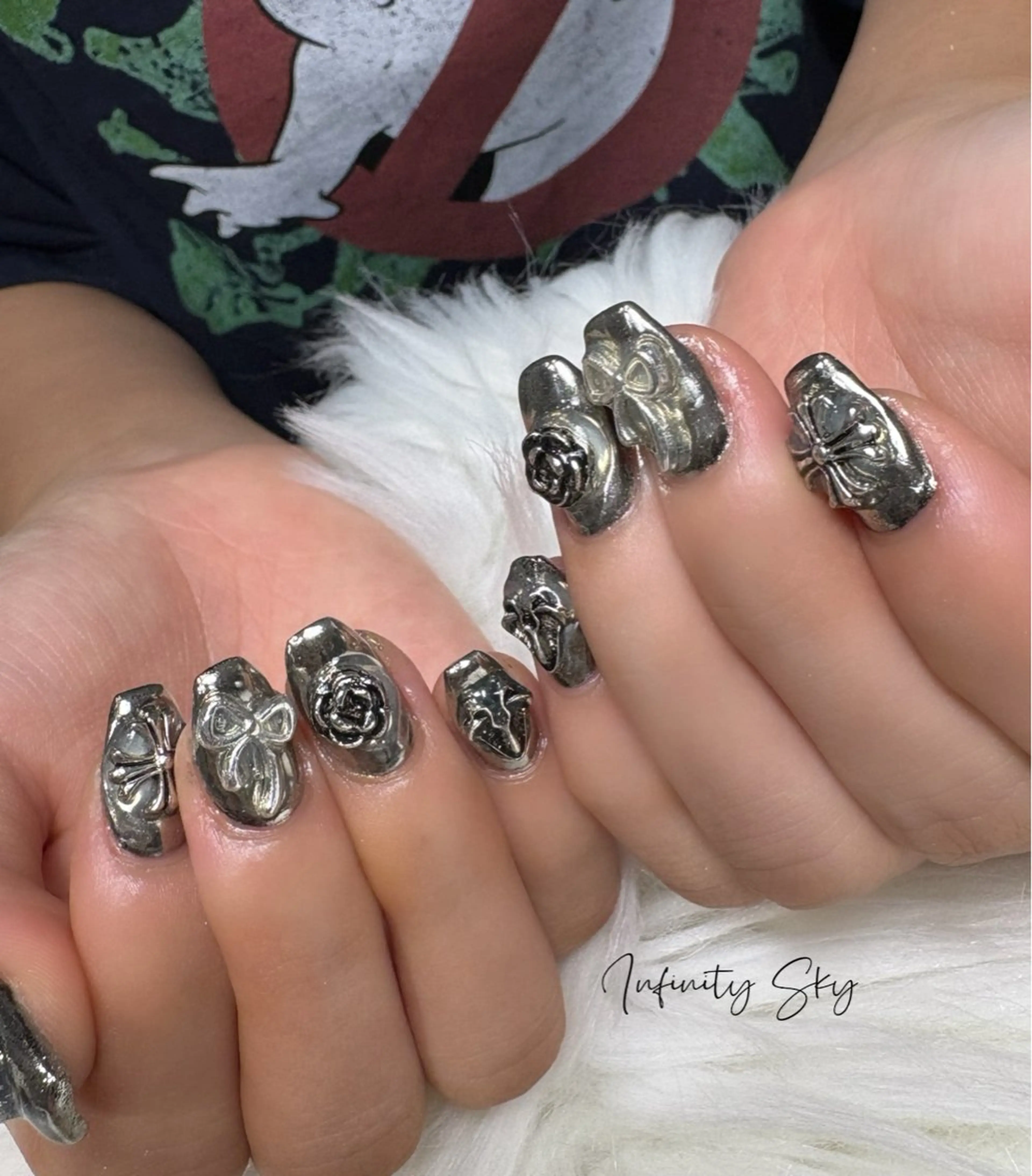 ネイル アートネイル ハンドネイル infinity skyのネイルデザイン