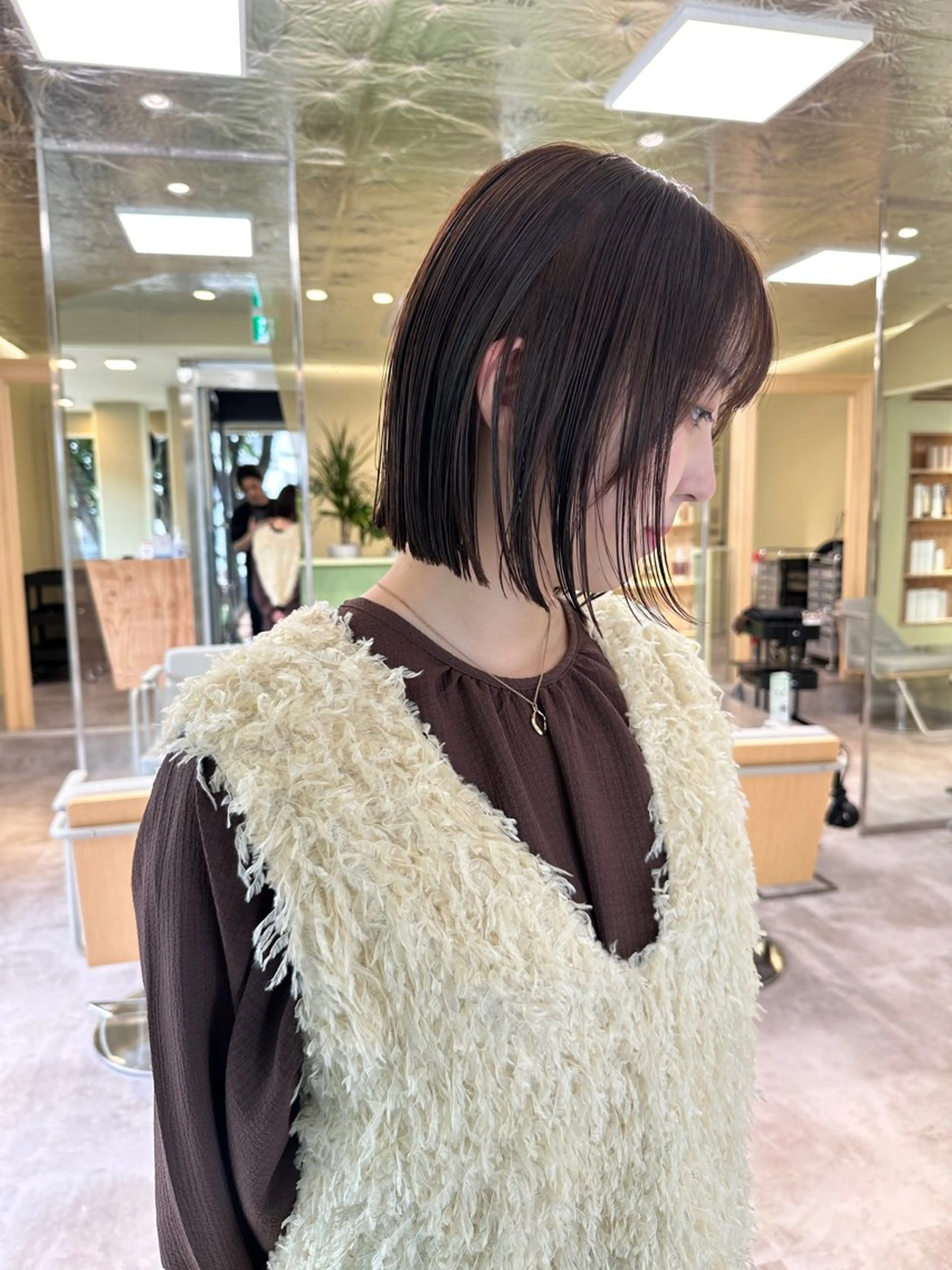 ショート カット ヘアカラー ボブ/ぱつっとボブ/ 谷口 海星のヘアスタイル