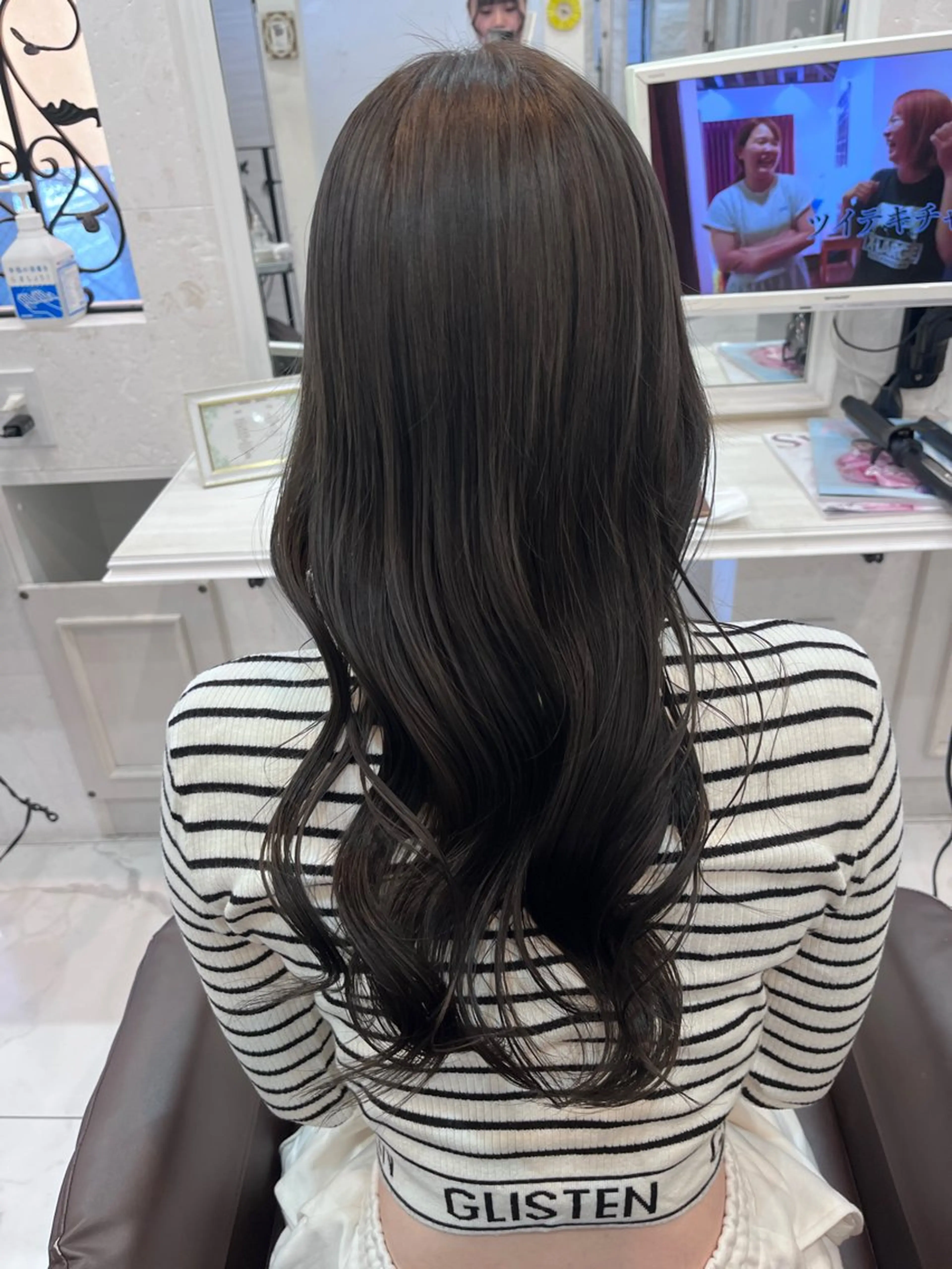 ロング カラー アッシュ アッシュグレー アッシュグレージュ 透明感カラー グレージュ 🫧Shanti🫧 ばんだいのヘアスタイル
