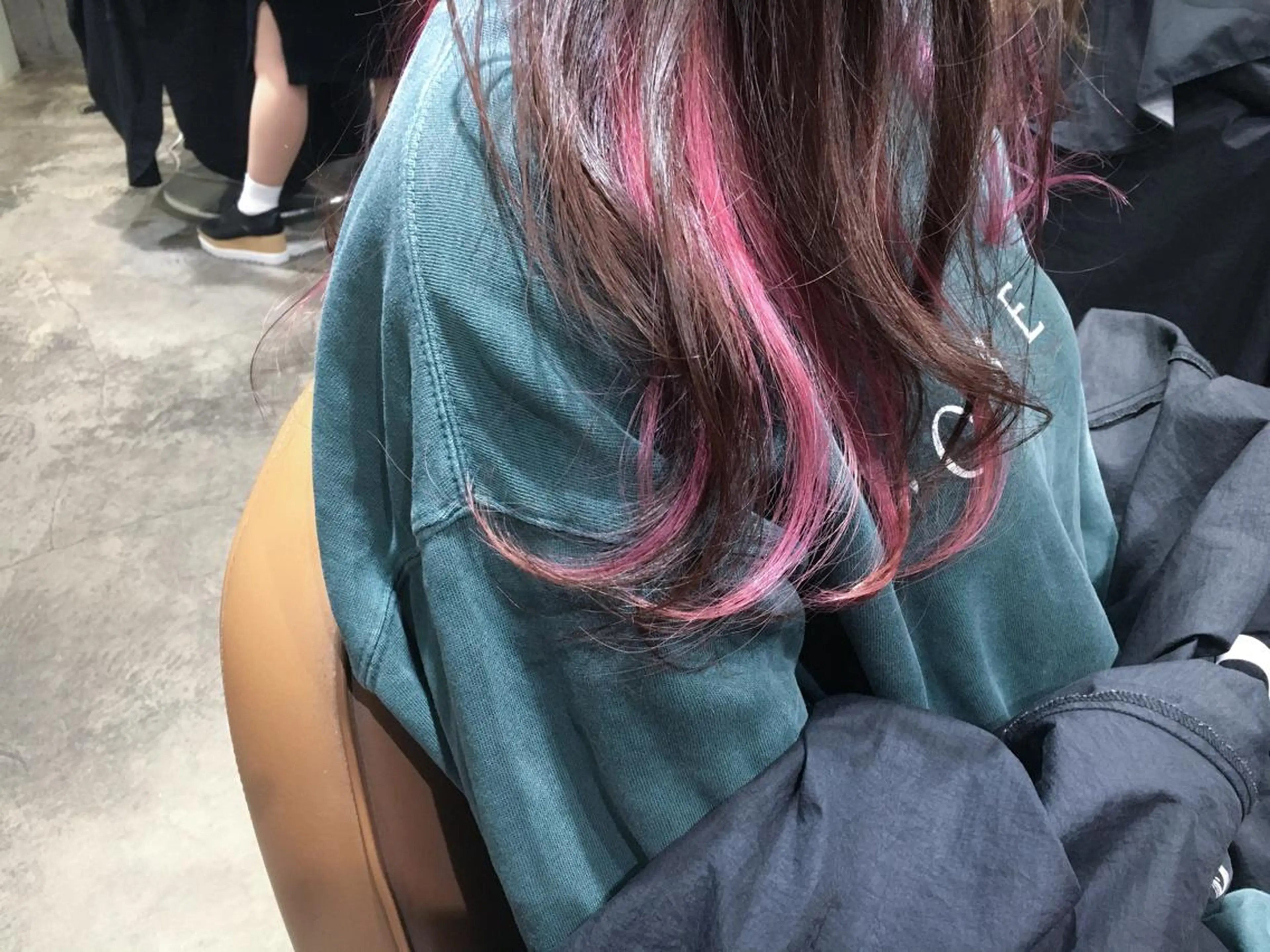 ロング カラー ピンクカラー 北條 優輝のヘアスタイル