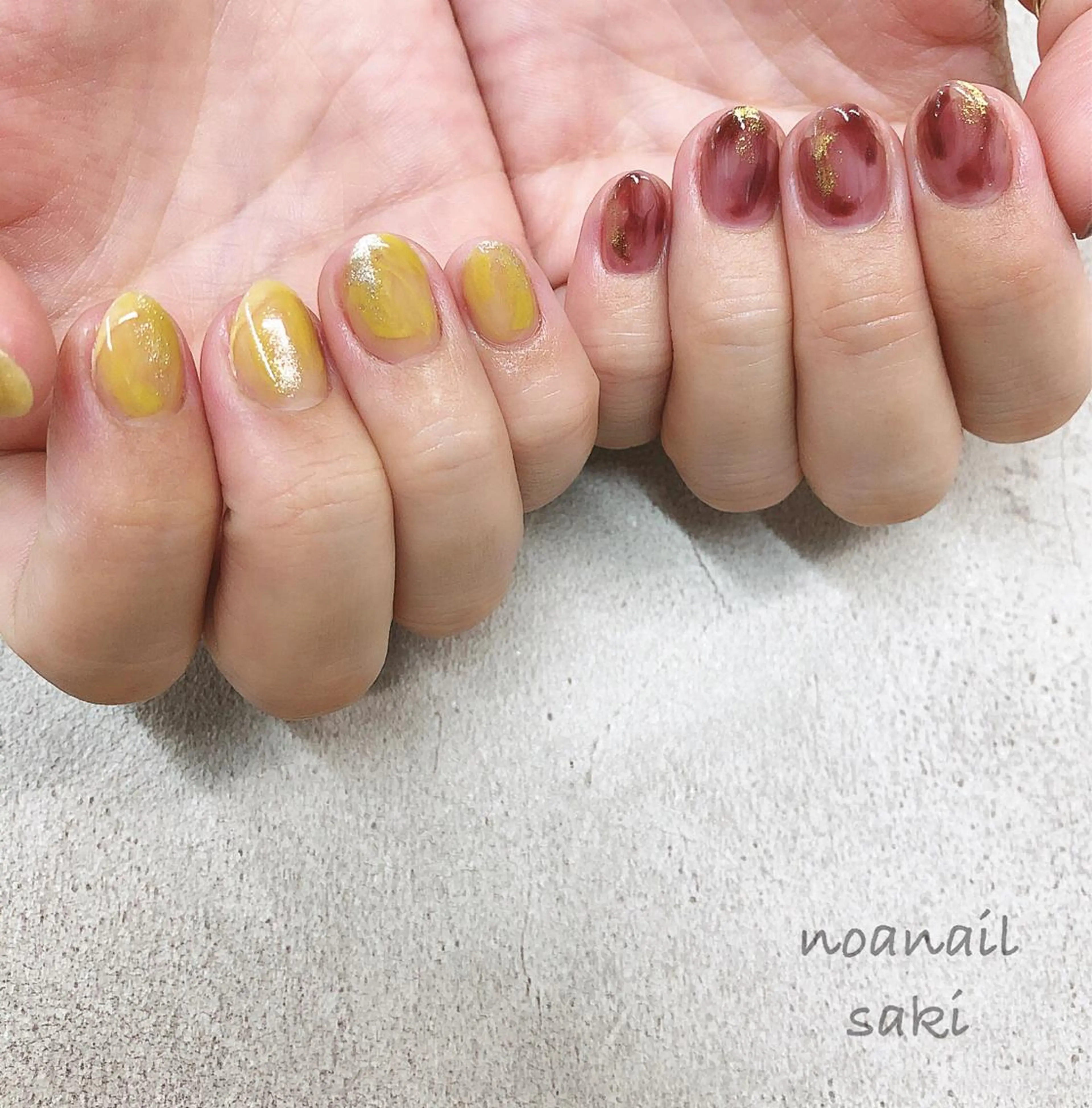ショート カラー ネイル nailsalon noa所属・nailist sakiのネイルデザイン