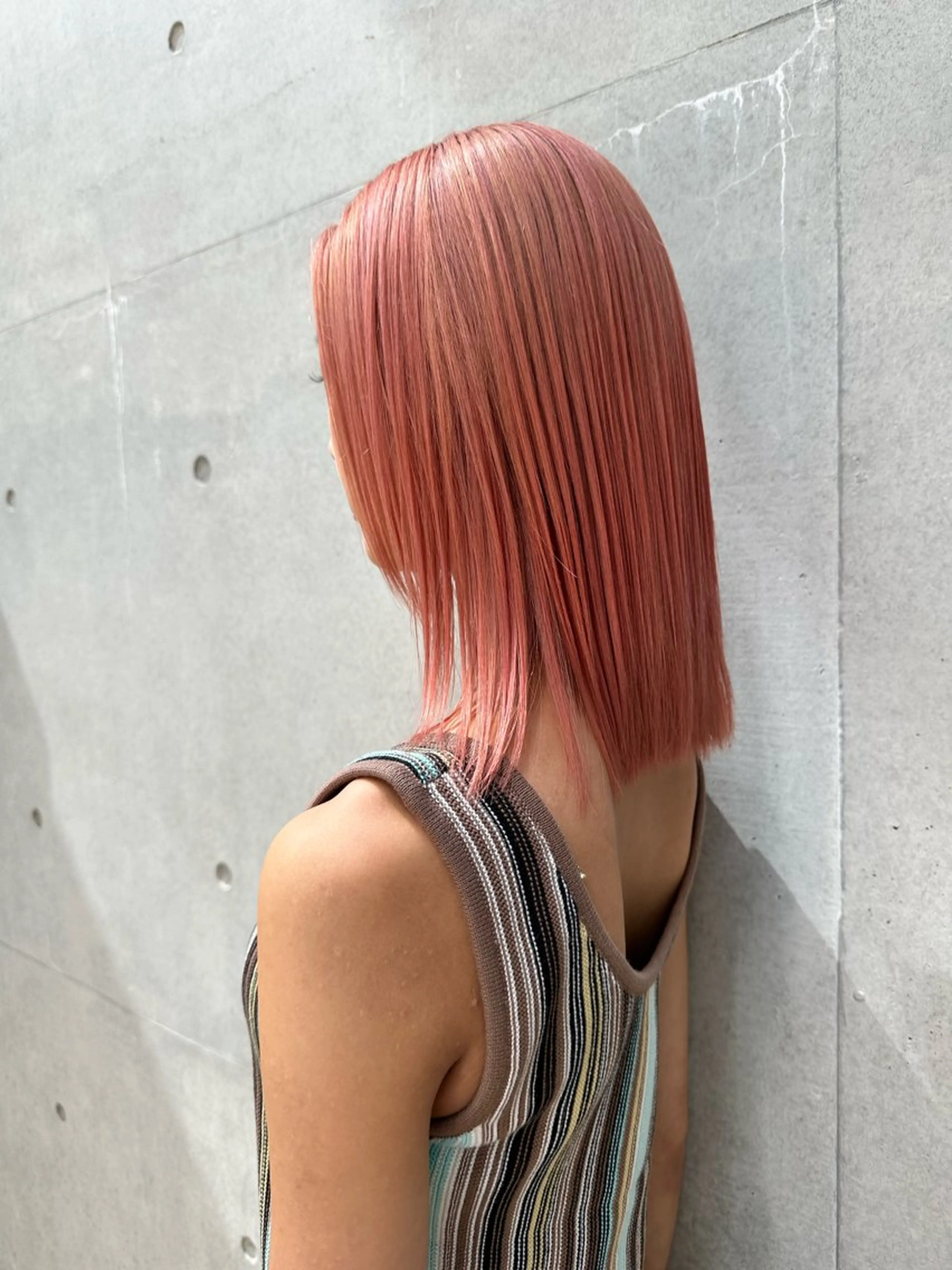 セミロング カット 縮毛矯正 トリートメント 🦋レイヤーカット ミドリカワ🦋のヘアスタイル