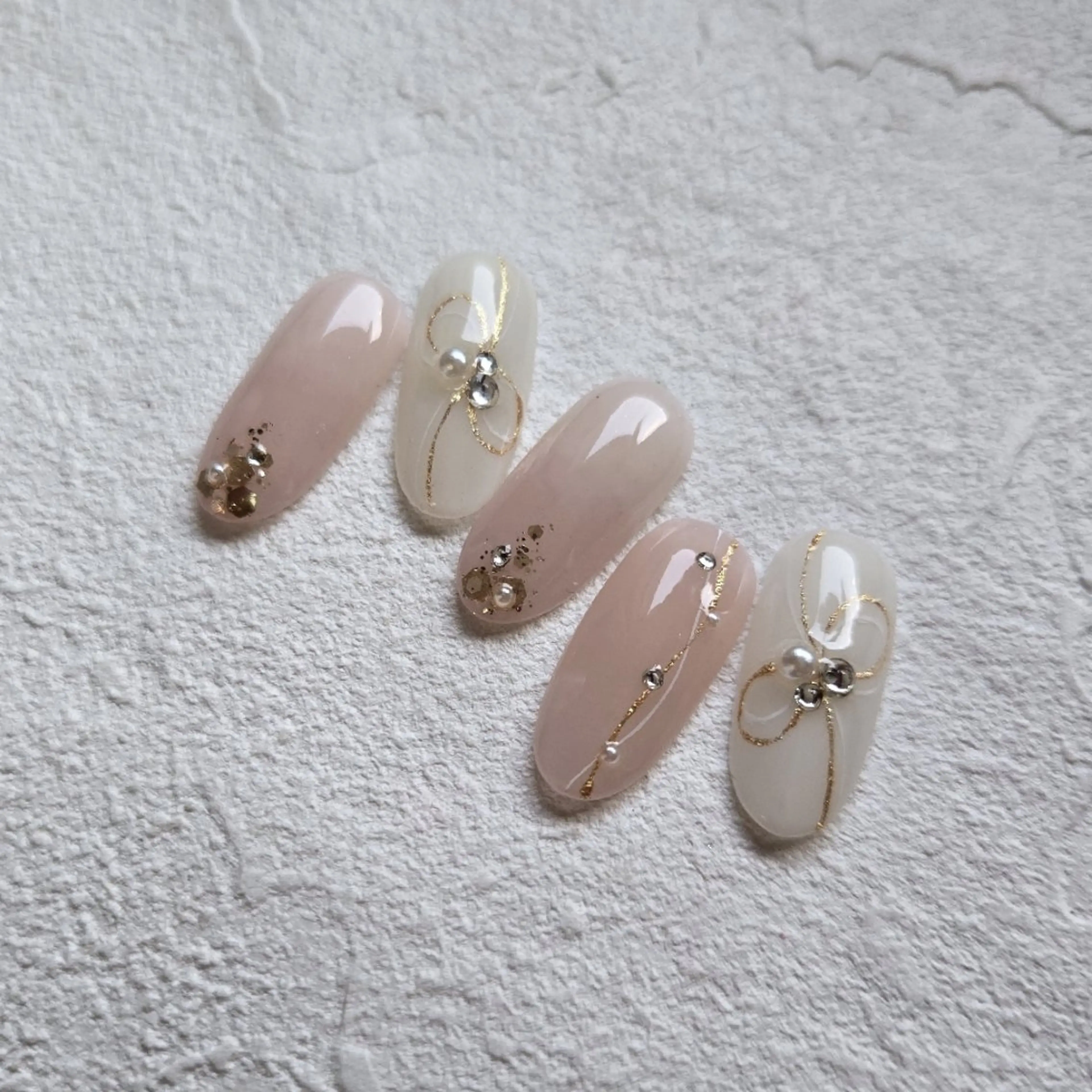 ネイル 長さ出し ジェルネイル オフィスネイル スカルプネイル Nail Allure(ネイル アルーア)所属・Nail Allureのネイルデザイン