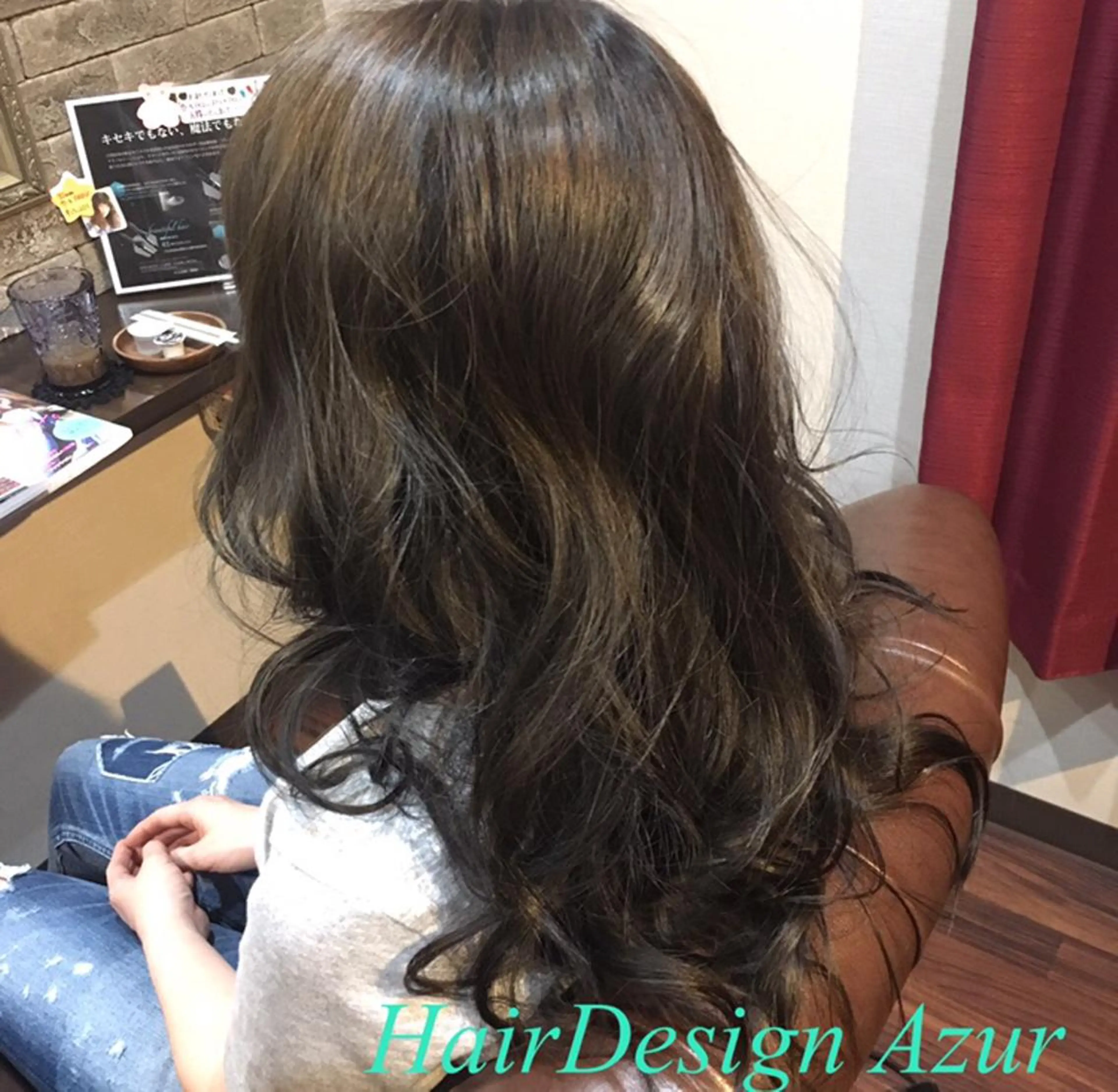 セミロング カラー パーマ HairDesign Azurのヘアスタイル