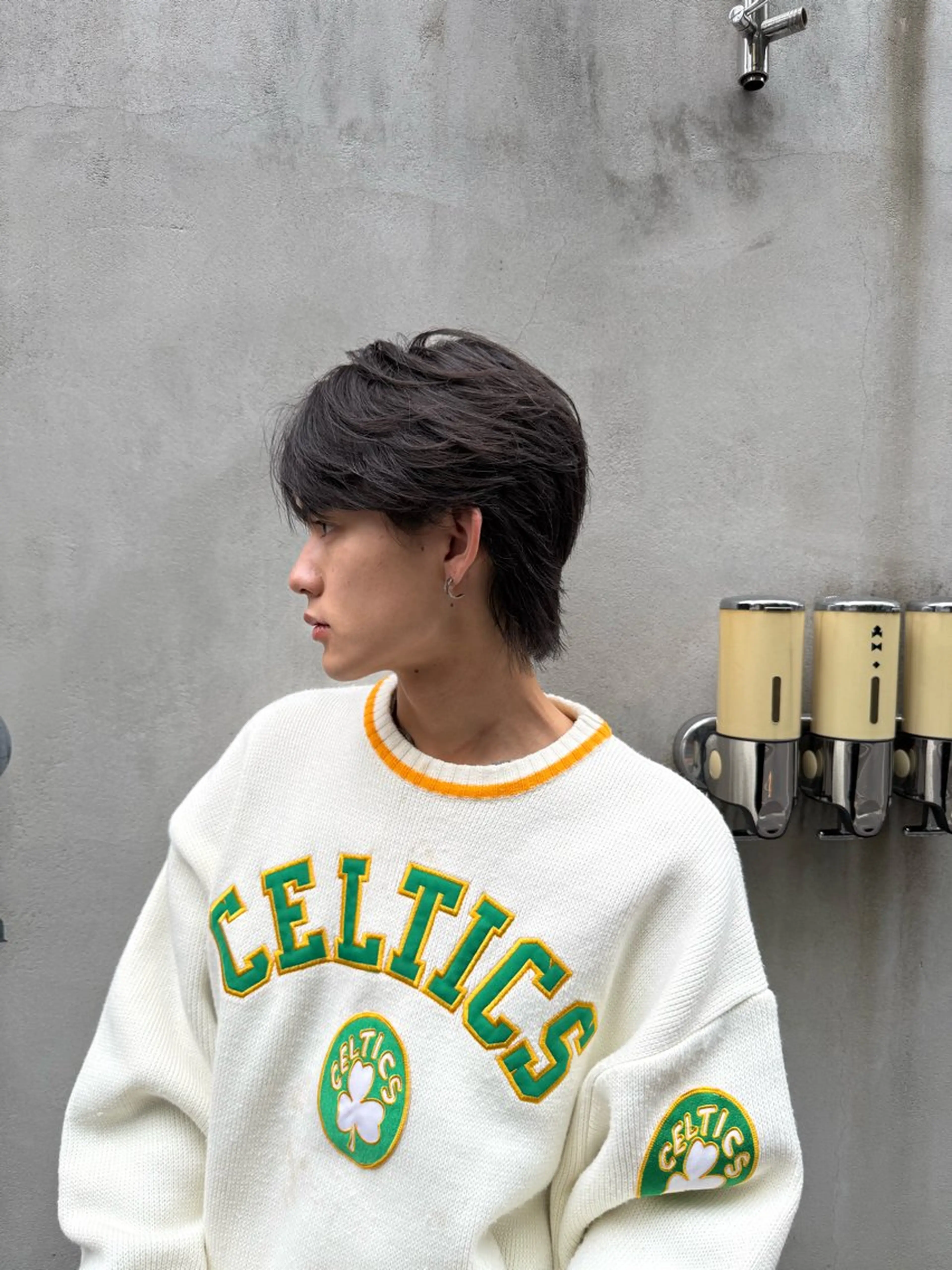 ショート パーマ メンズ メンズウルフカット ウルフカット メンズ/佐藤 恒輝のヘアスタイル