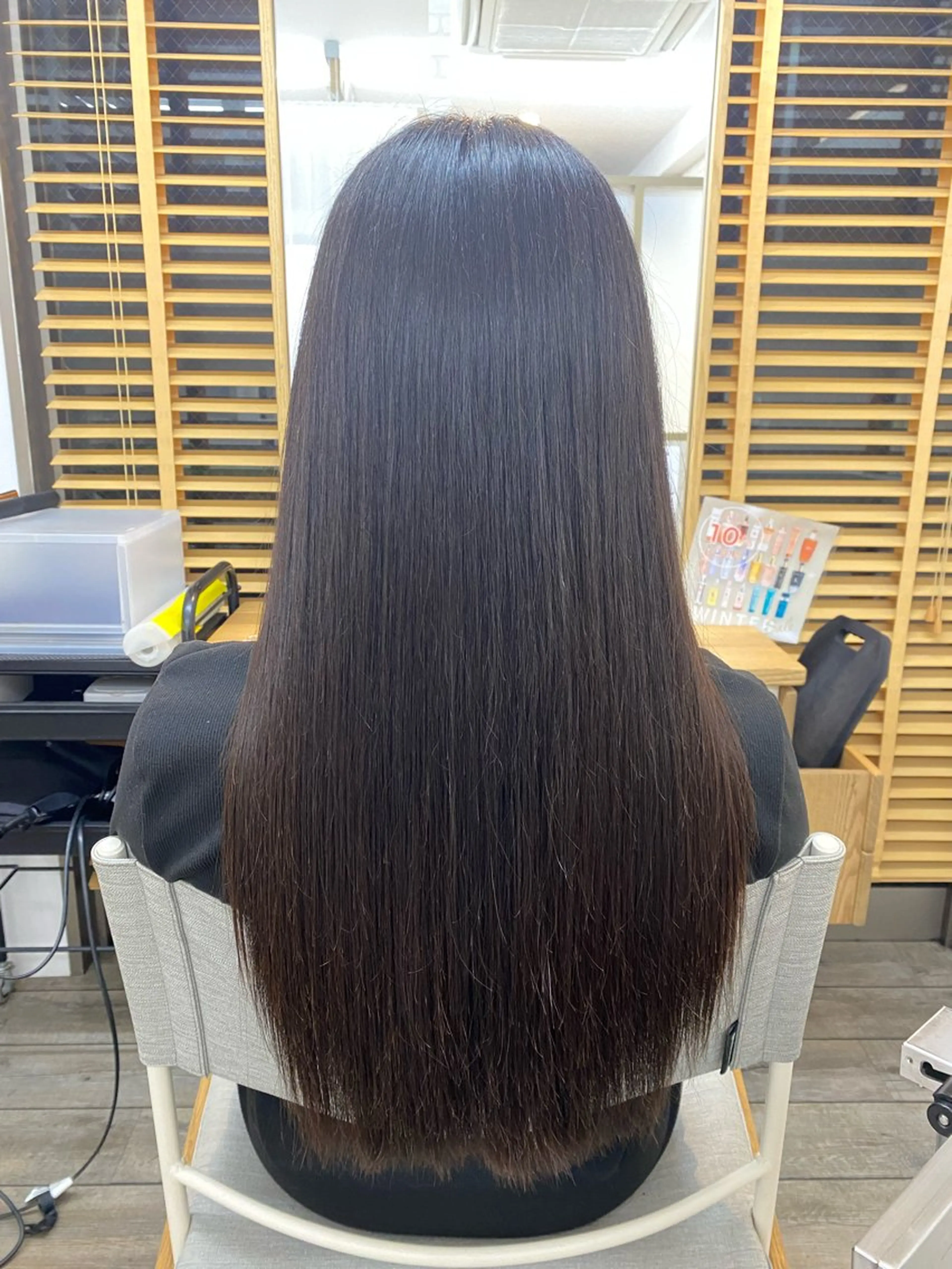 ロング 縮毛矯正 縮毛矯正 トリートメント THETAふじみ野 野宮のヘアスタイル