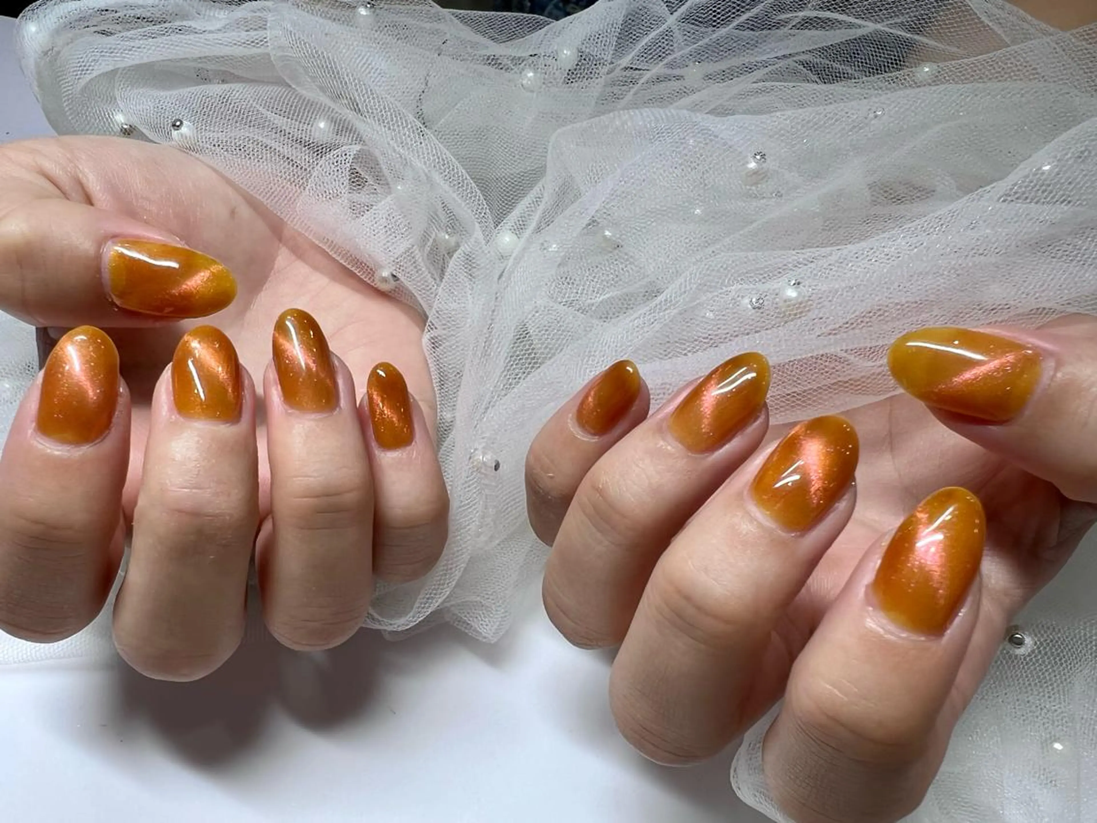 ネイル マグネットネイル (∩_∩)ミモネイル /eyelashのネイルデザイン