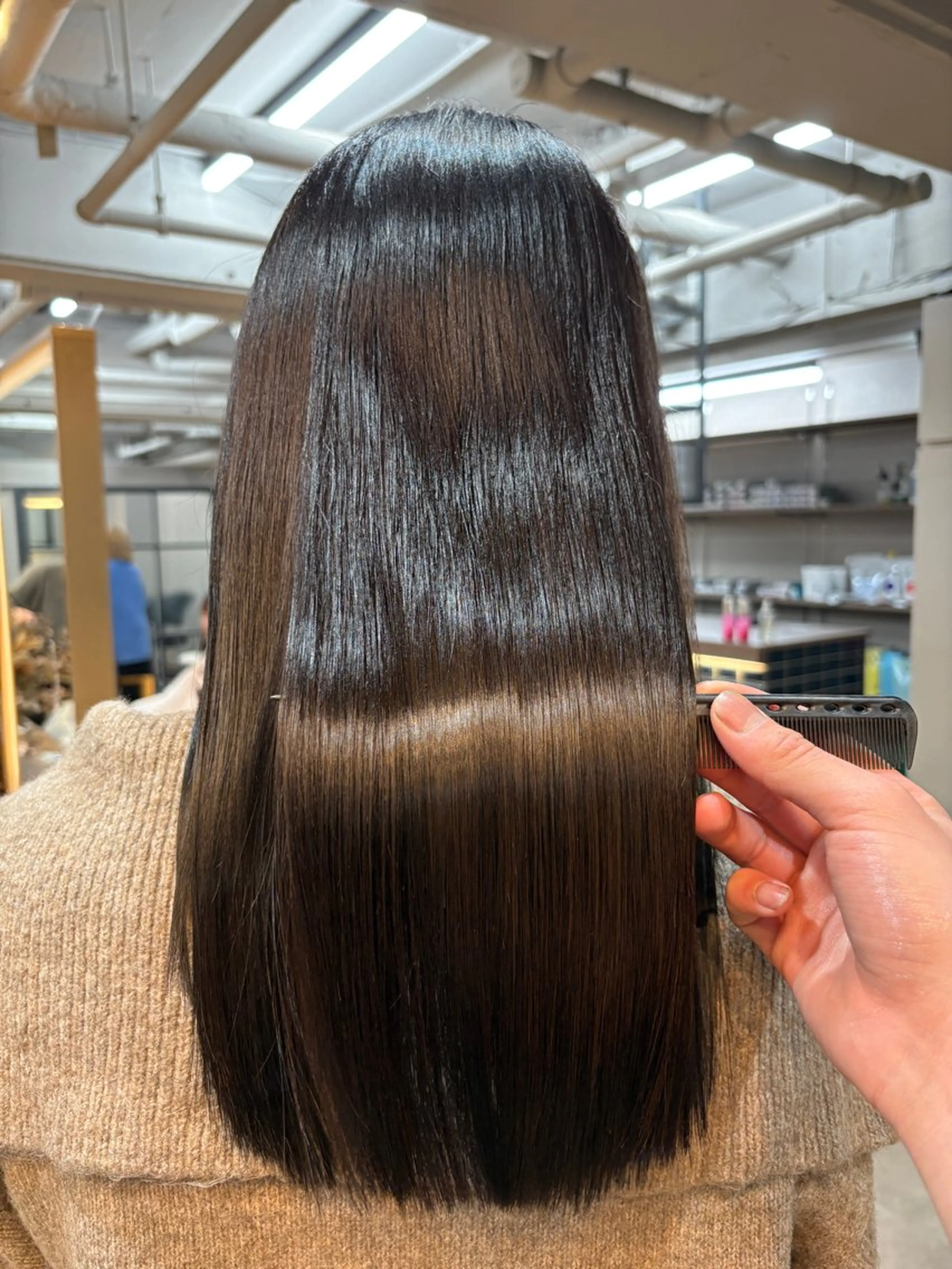 セミロング 髪質改善 ヘアカラー 💠髪質改善／艶髪 平松世麗💠のヘアスタイル